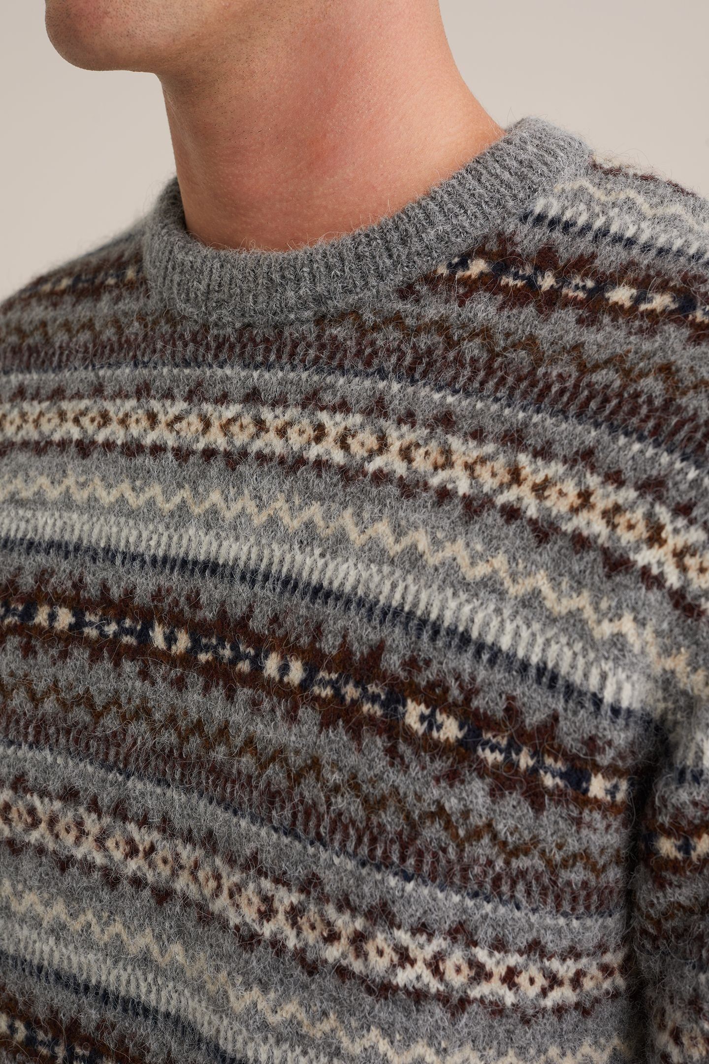 PULLOVER BLENDED LIGHT GREY 5
