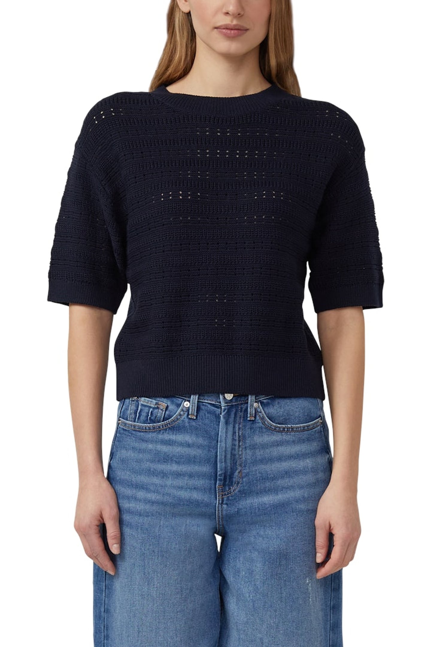 S.OLIVER PULLOVER SHORTSLEEVE MARINE 1
