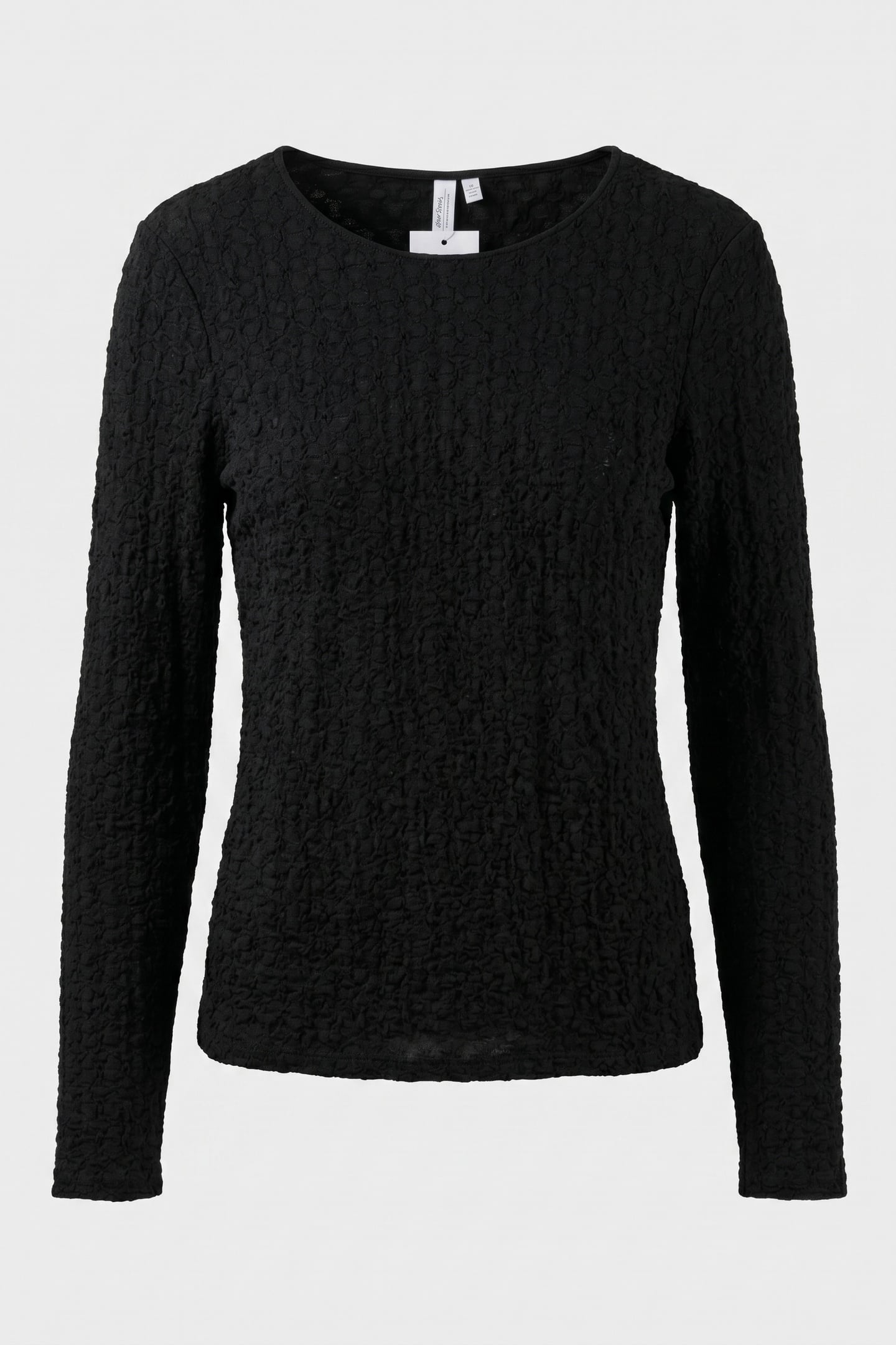 LOUISE SMOCK TOP BLACK 3