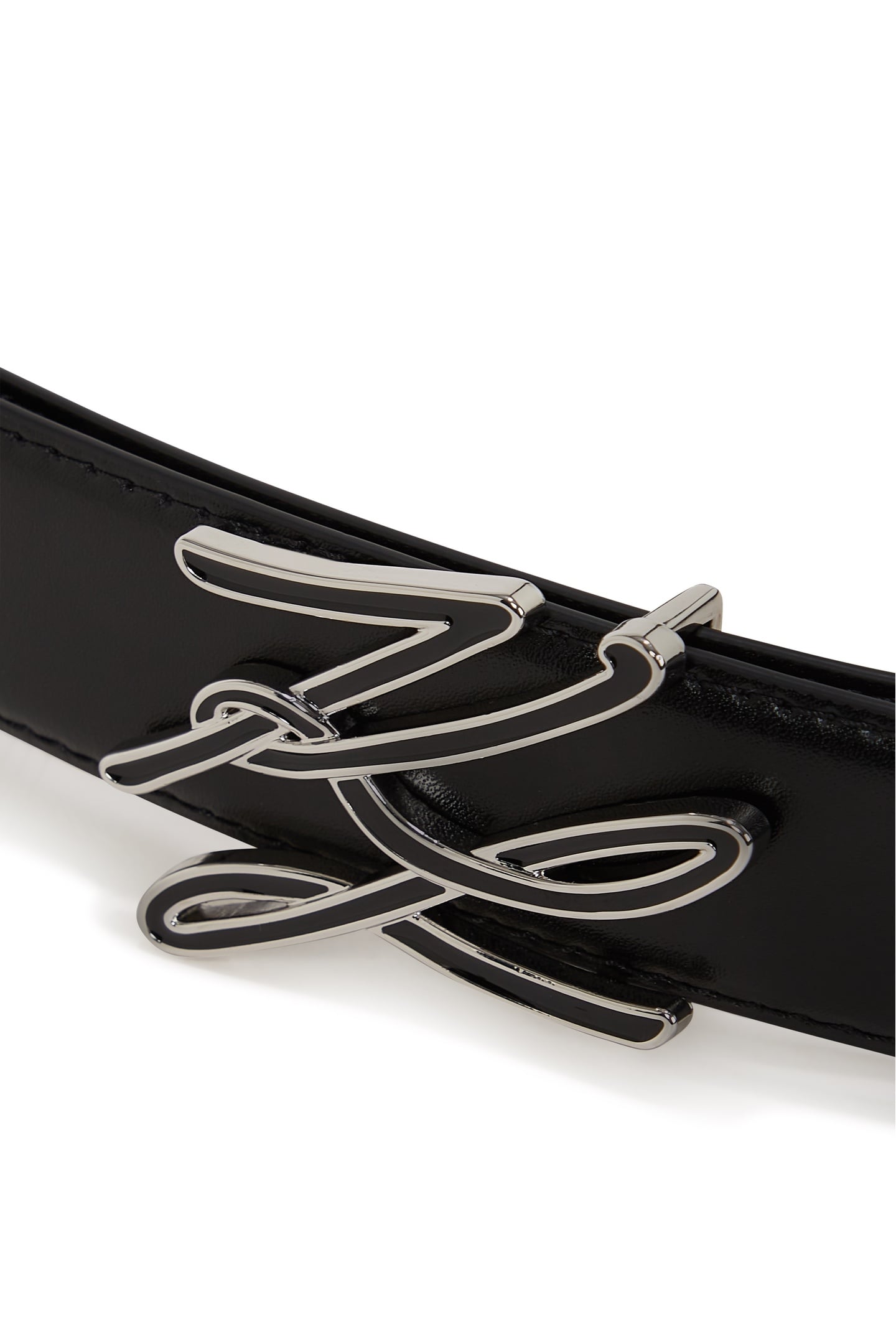 K/AUTOGRAPH ENAMEL H2.5 BELT BLACK 5