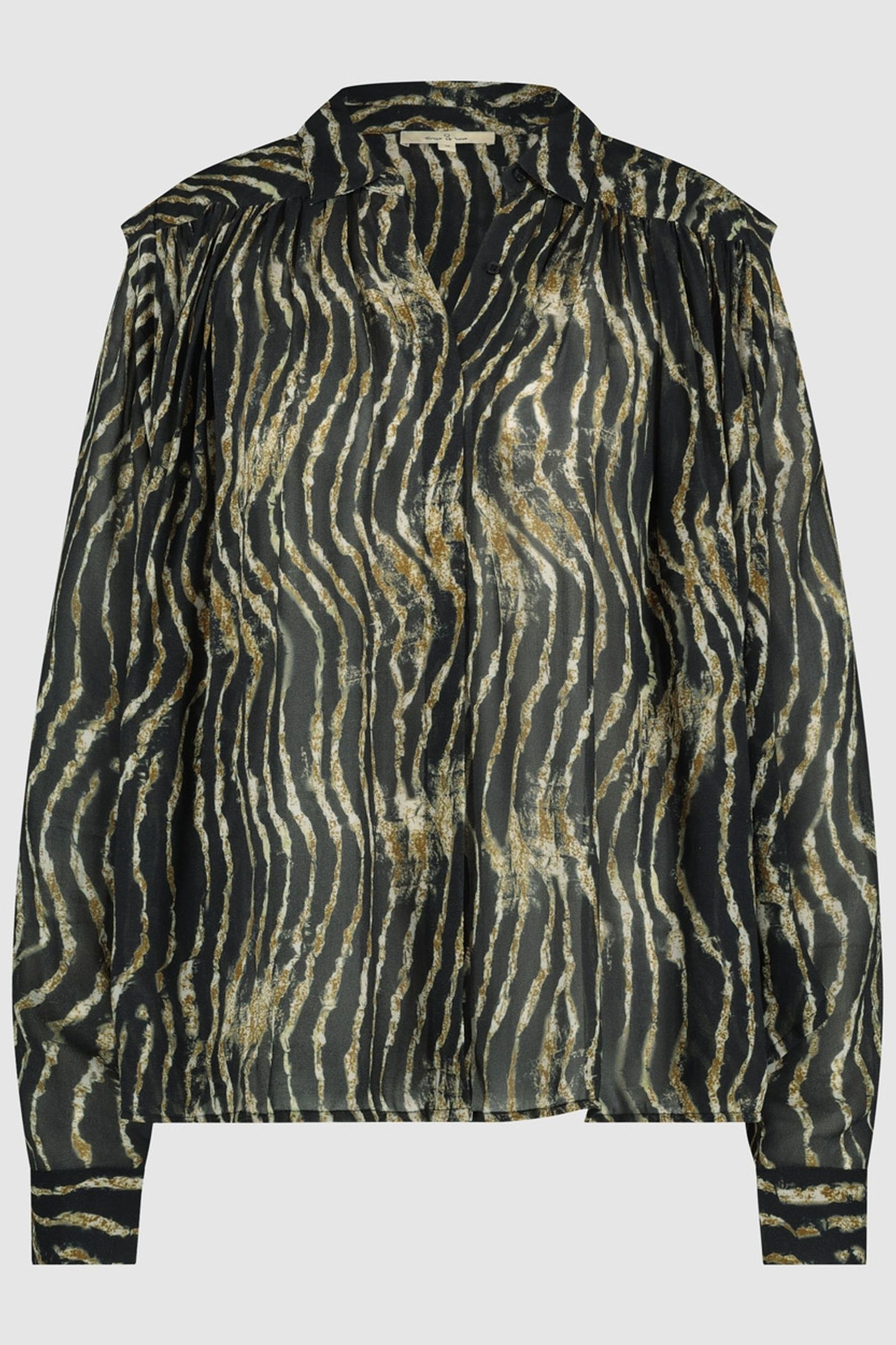 AGNES BLOUSE BRONZE TIGER 1