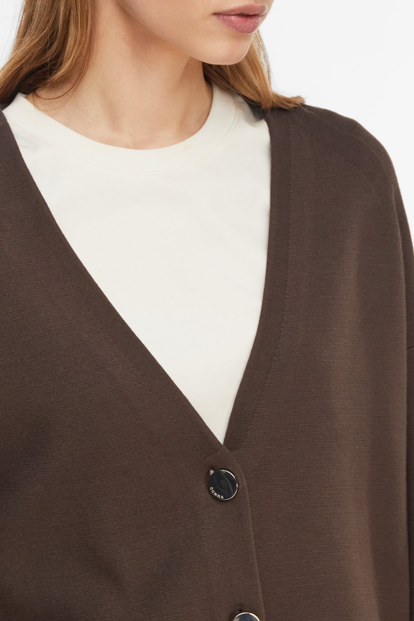 COMMA CARDIGAN BROWN 7