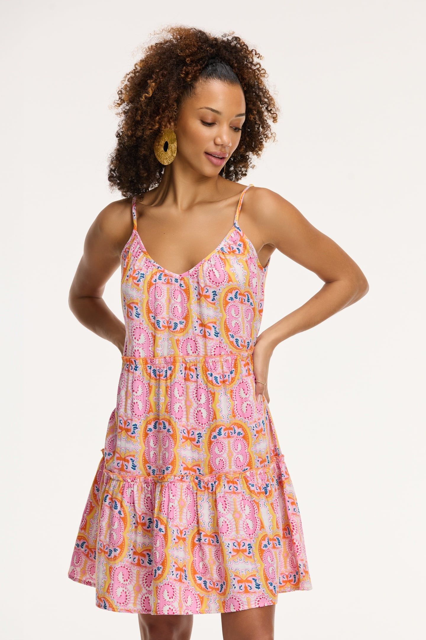 JOAH DRESS MYKONOS PAISLEY ORANGE MYKONOS PAISLEY 2