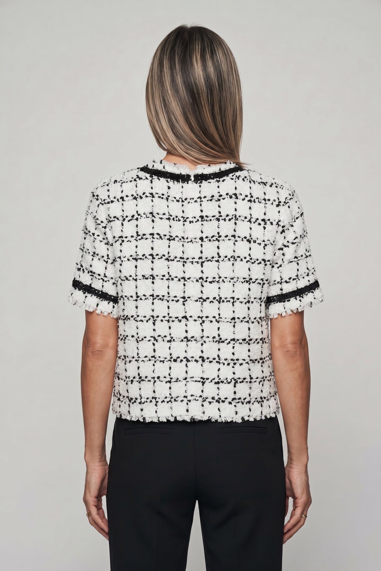 BOUCLE TOP BLACK WHITE KARL BOUCLE 2