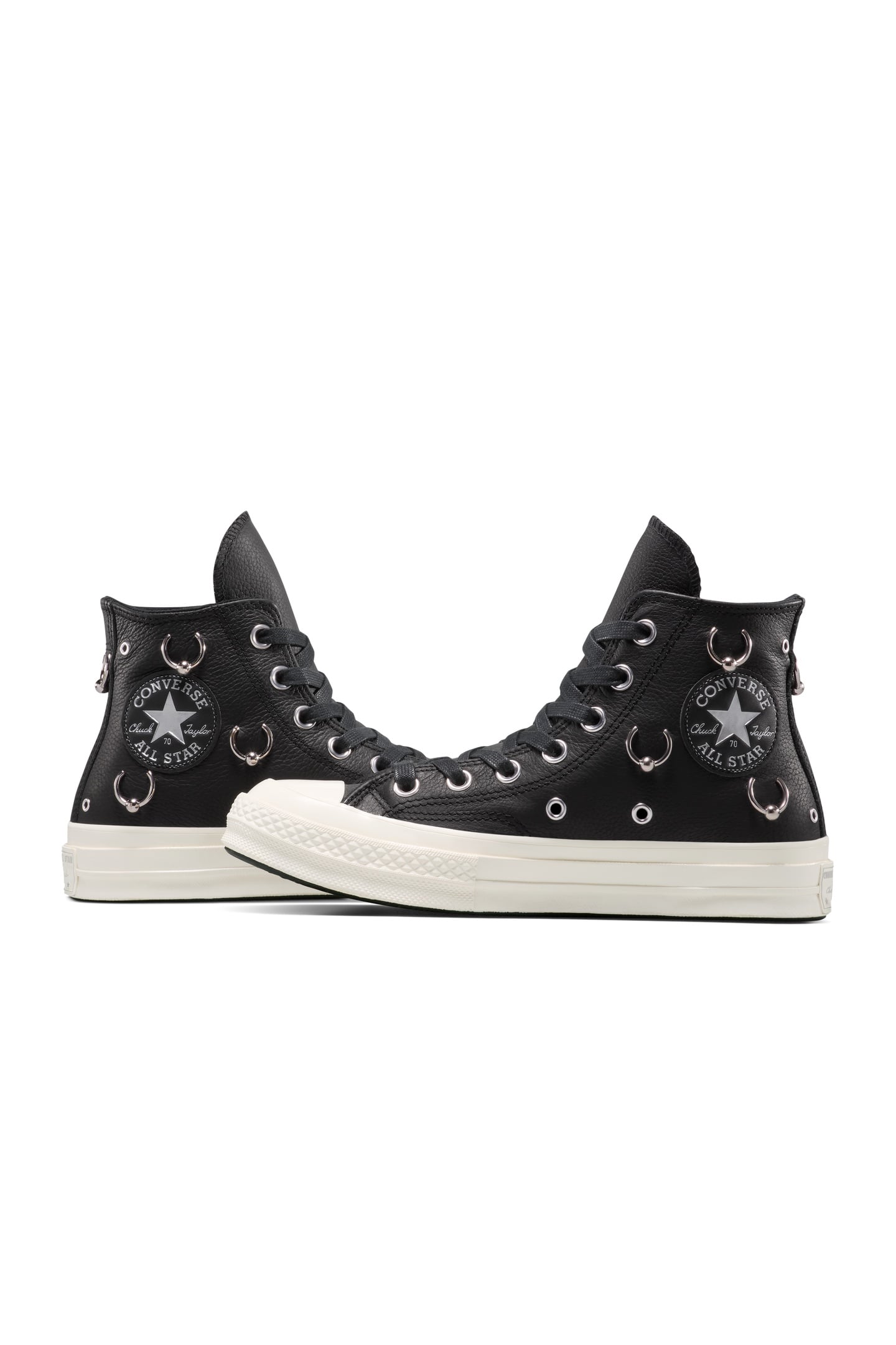 UNISEX CHUCK 70 HI BLACK/SILVER/EGRET 7