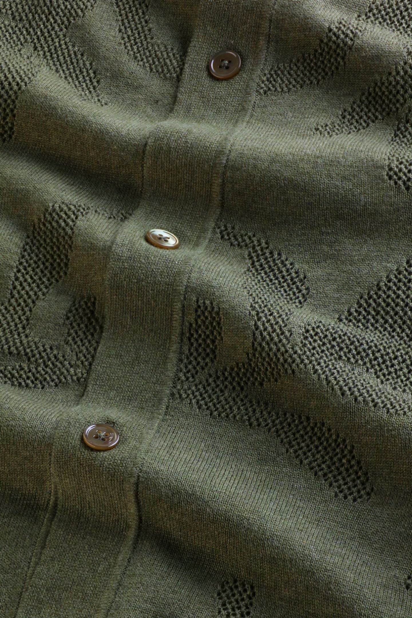 THOR SS CARDIGAN 6686 KNIT CROC GREEN 5