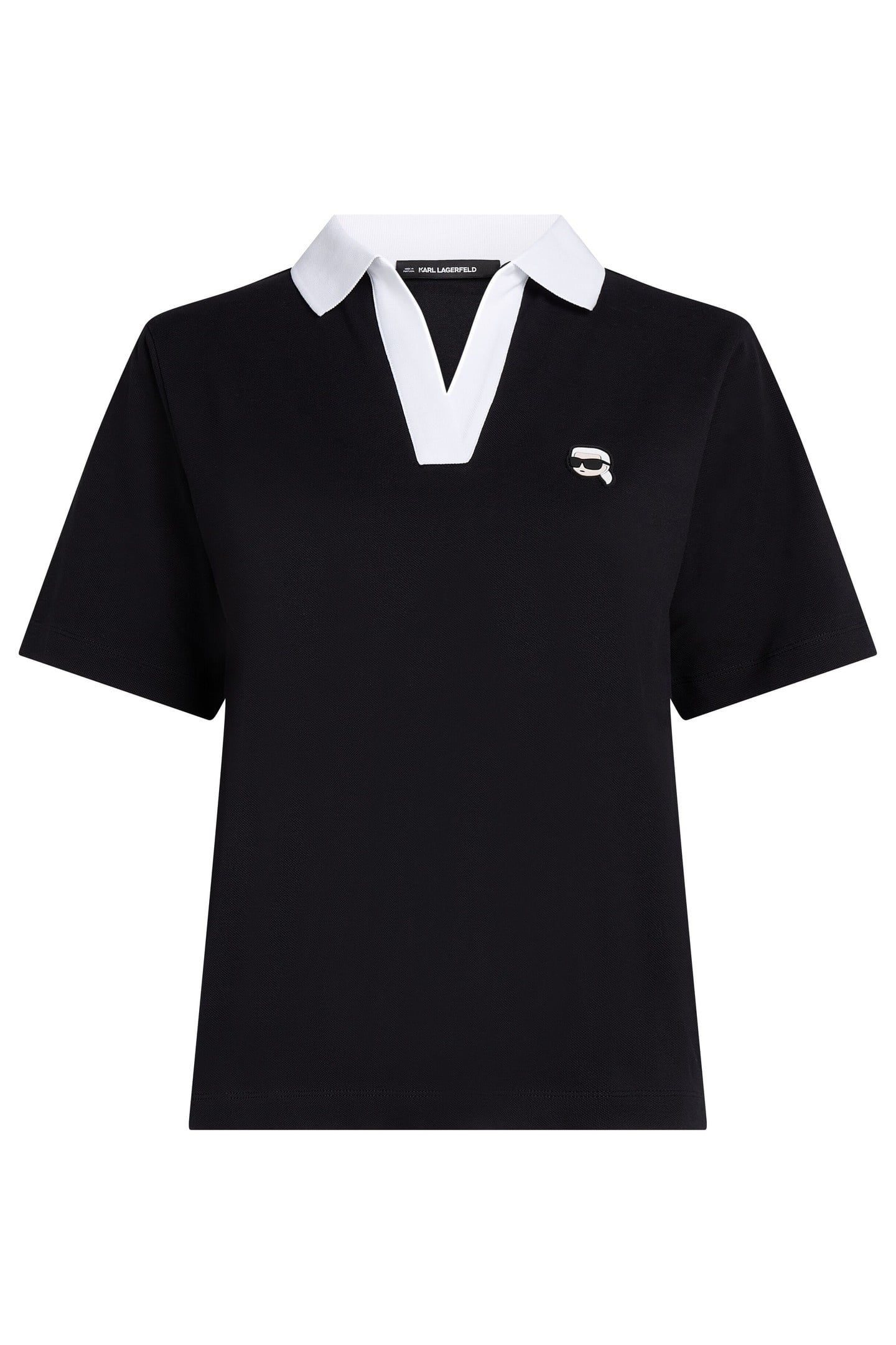 IKON PATCH POLO T-SHIRT BLACK 3