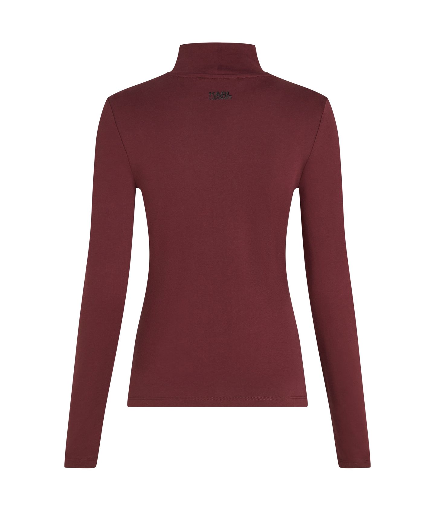 IKON GLITTER MOCK NECK LS TOP TAWNY PORT 2