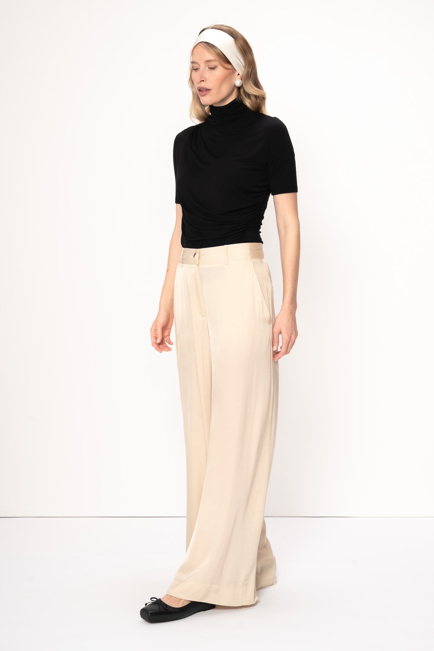 INEZ TROUSERS & DENIM ALMOND 3