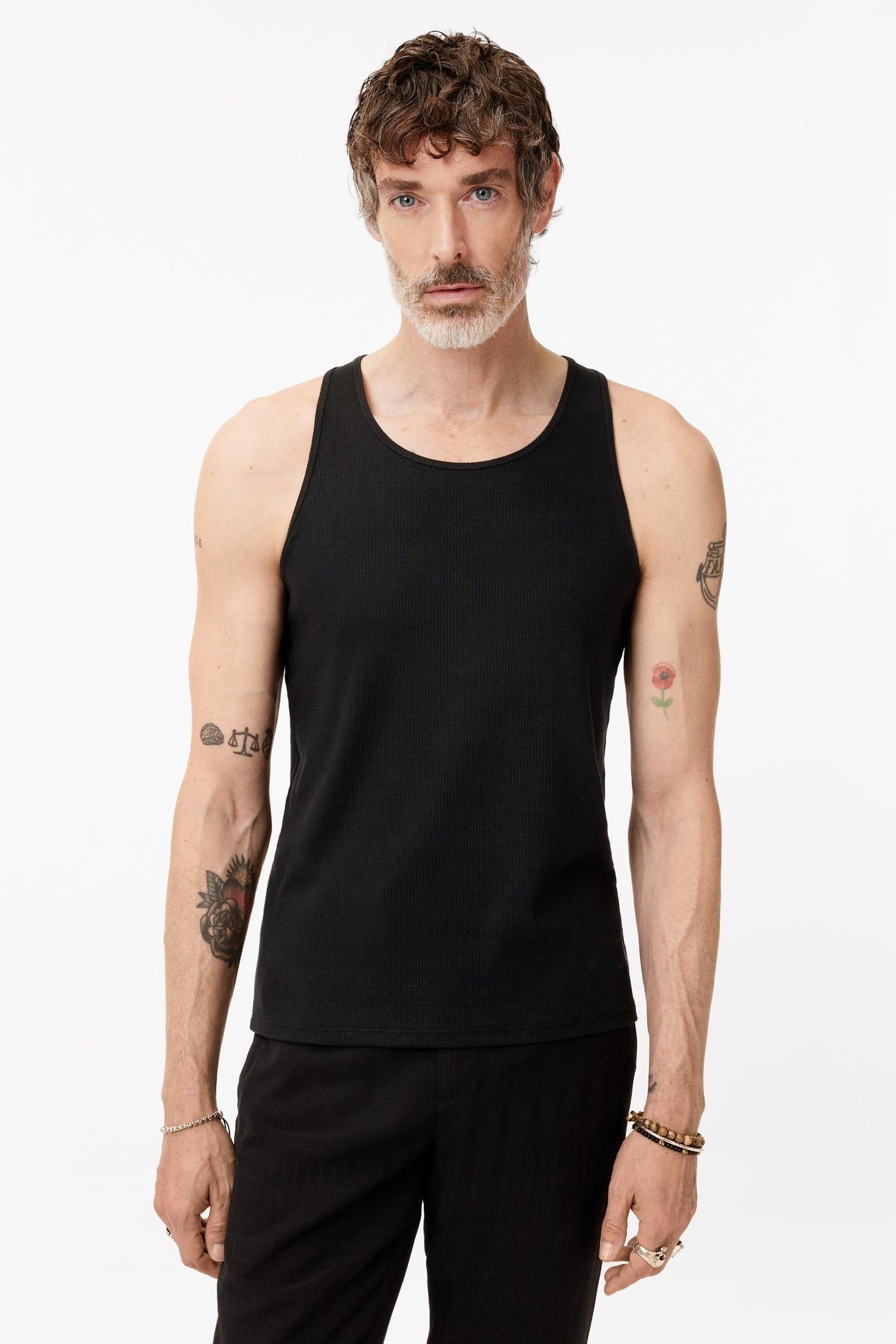 OLIN CLASSIC RIB TANK W PSE BLACK 1