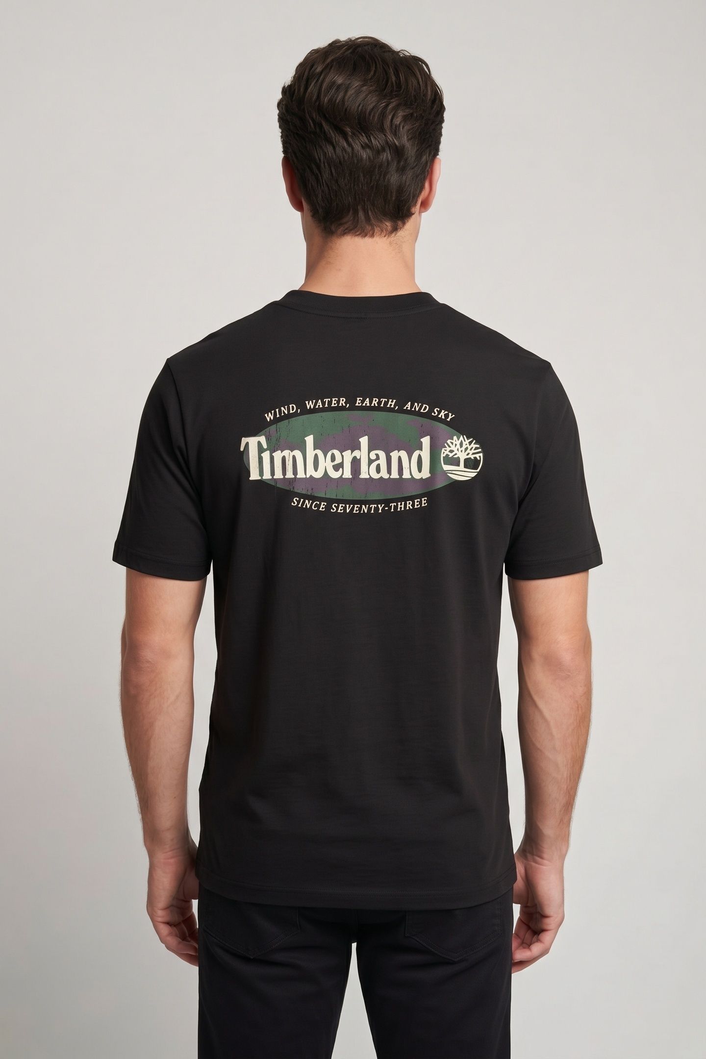 SHORT SLEEVE ''OVAL LOGO'' GRAPHIC TEE BLACK 2