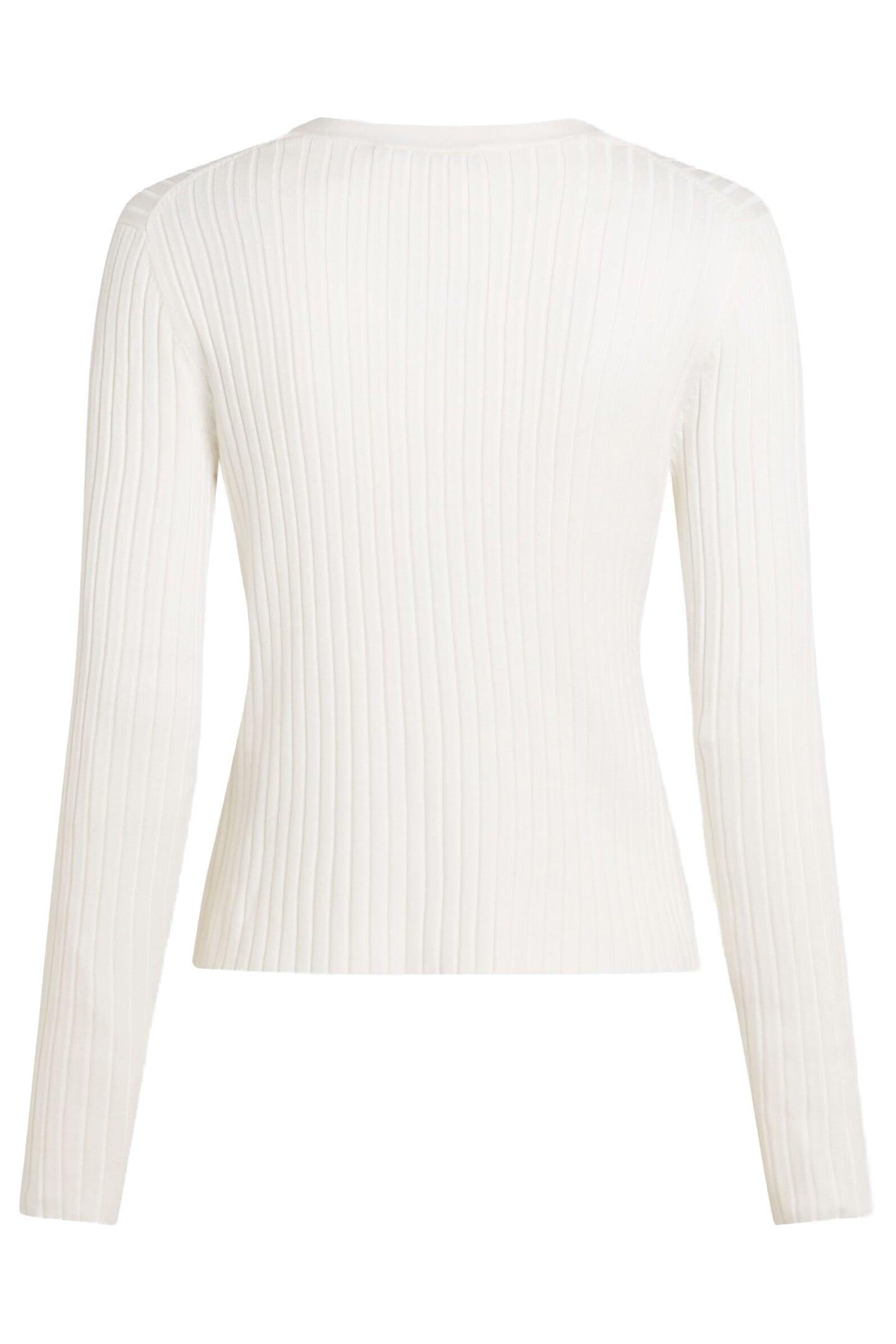 K BUTTON KNIT CARDIGAN SNOW WHITE 2