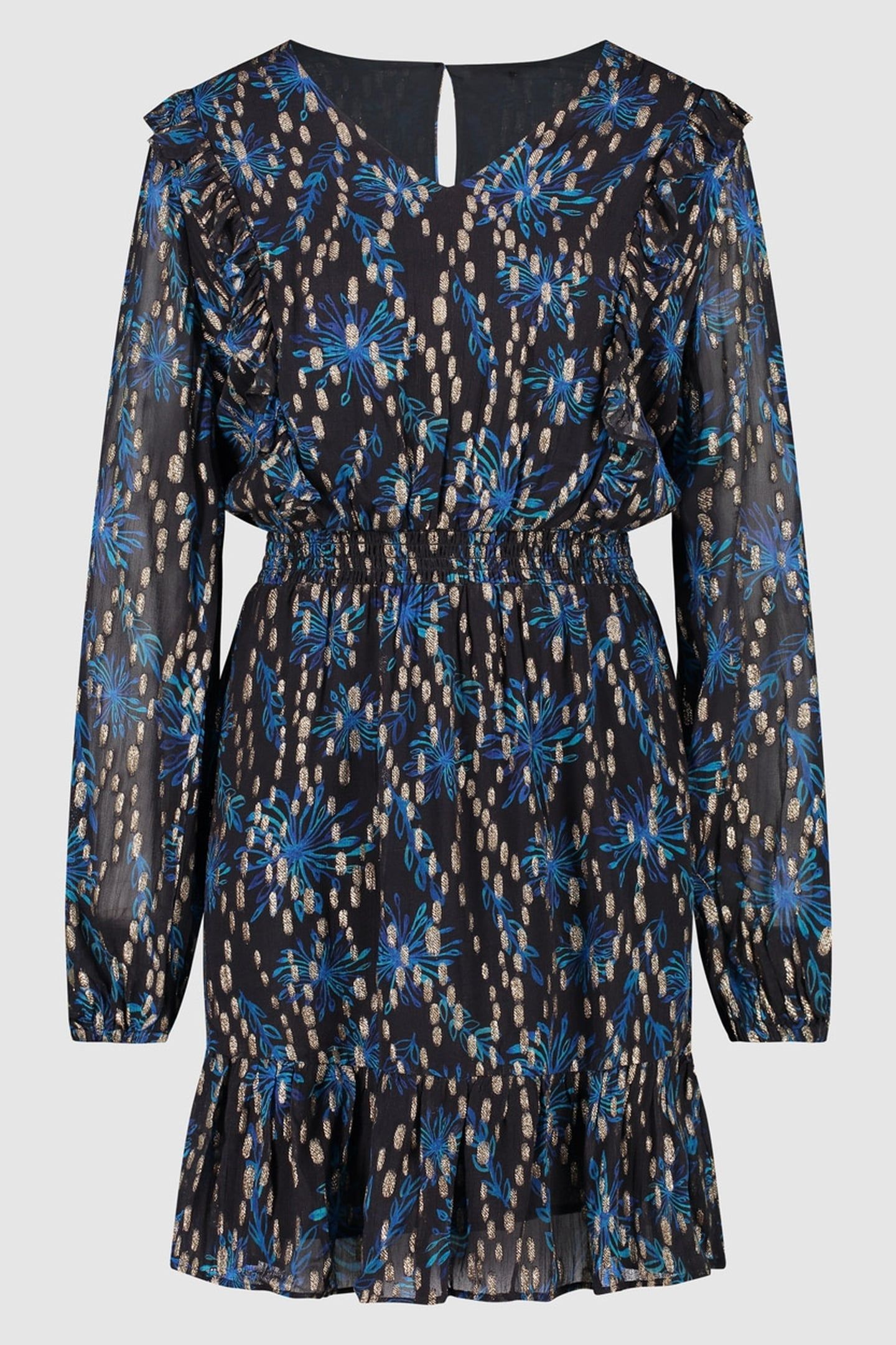 EVA DRESS BLUE FLOWERS 2