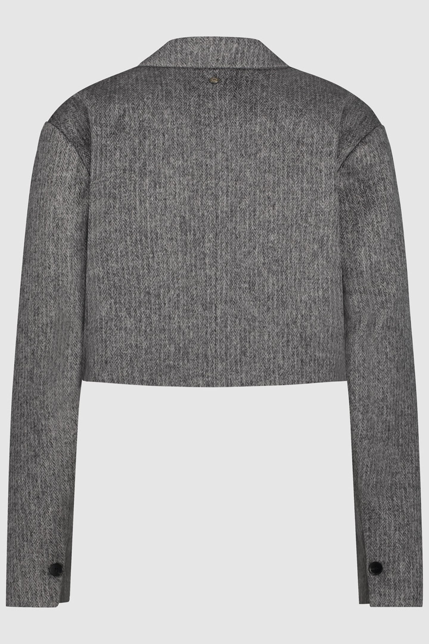 LAURA BLAZER HERRINGBONE GREY 2