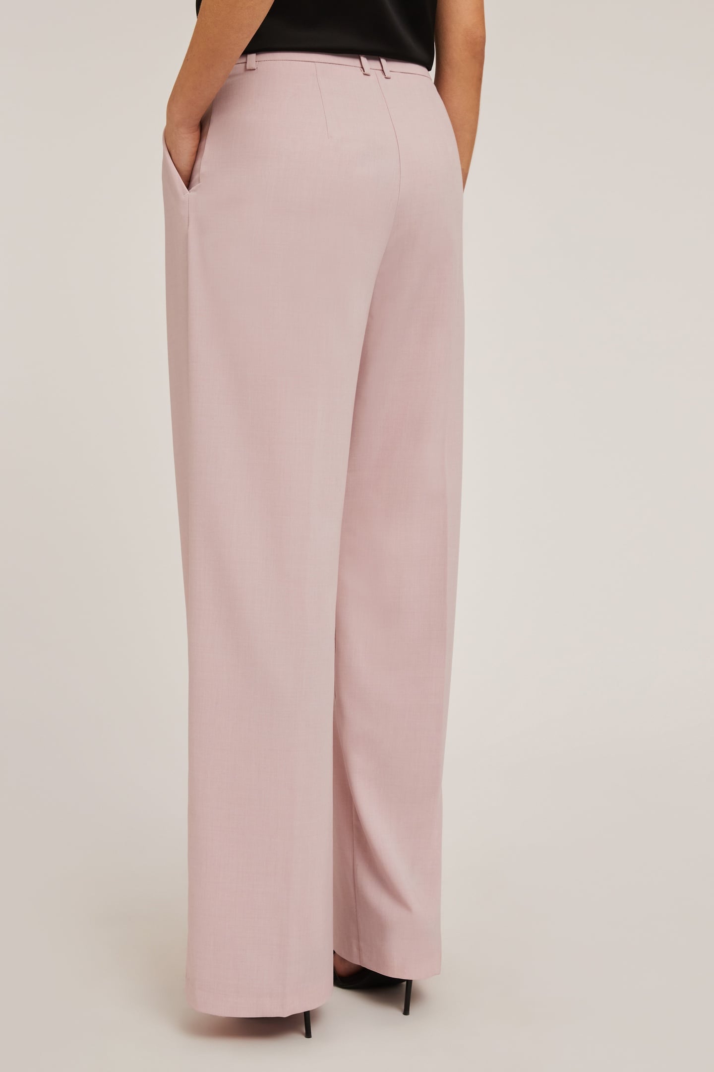 PALAZZO TROUSERS WITH PLEATS PINK 3