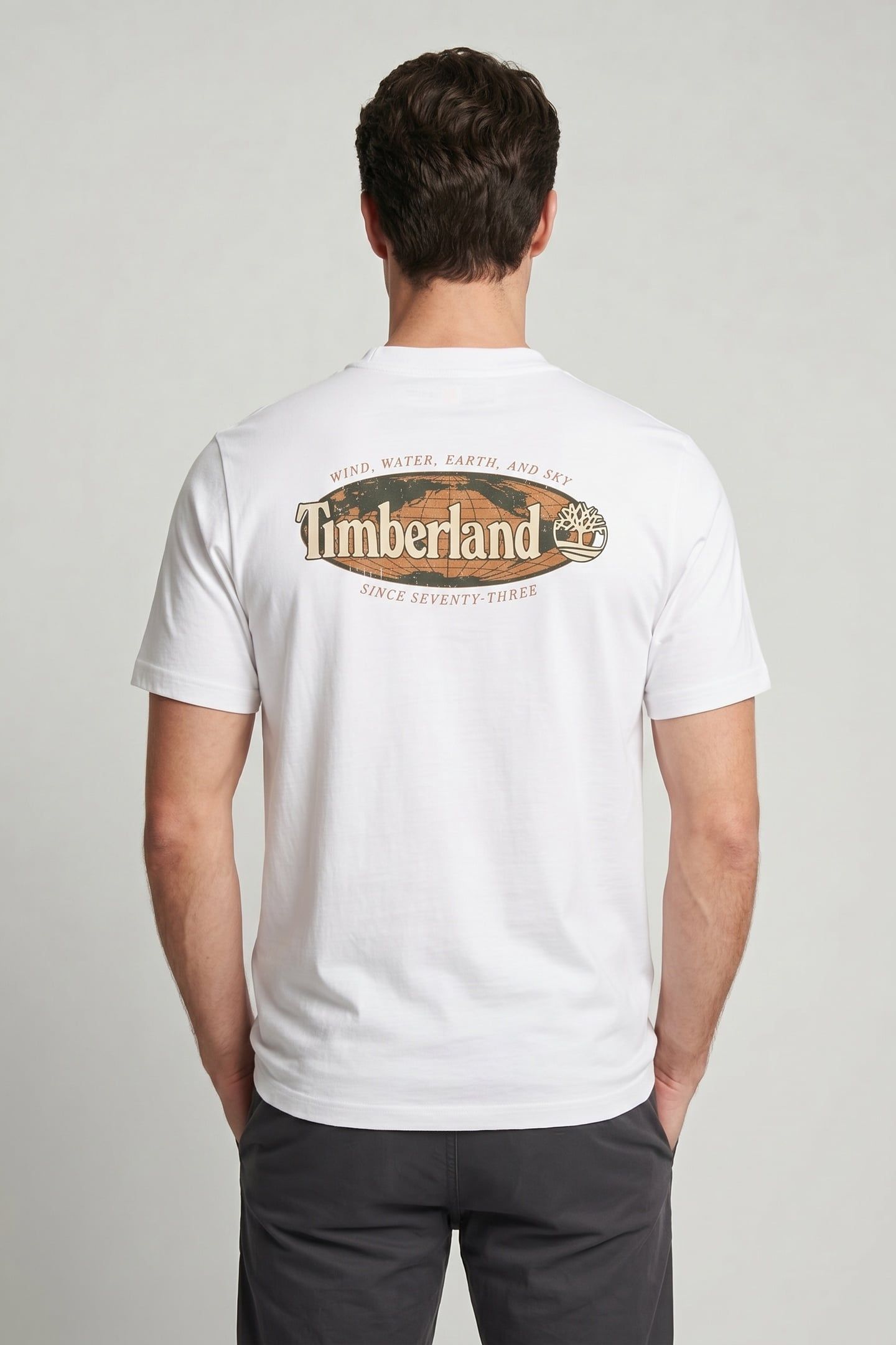 SHORT SLEEVE ''OVAL LOGO'' GRAPHIC TEE WHITE 2