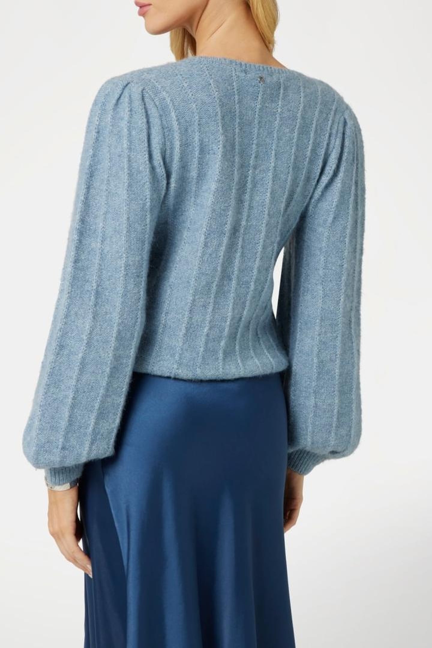 GUESS ECO LS VN MADELINE TEXTU BLUE RIBBON 2