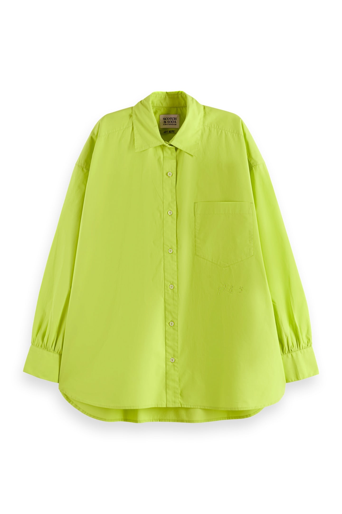 EMBROIDERED GIRLFRIEND SHIRT GREEN GLOW 4