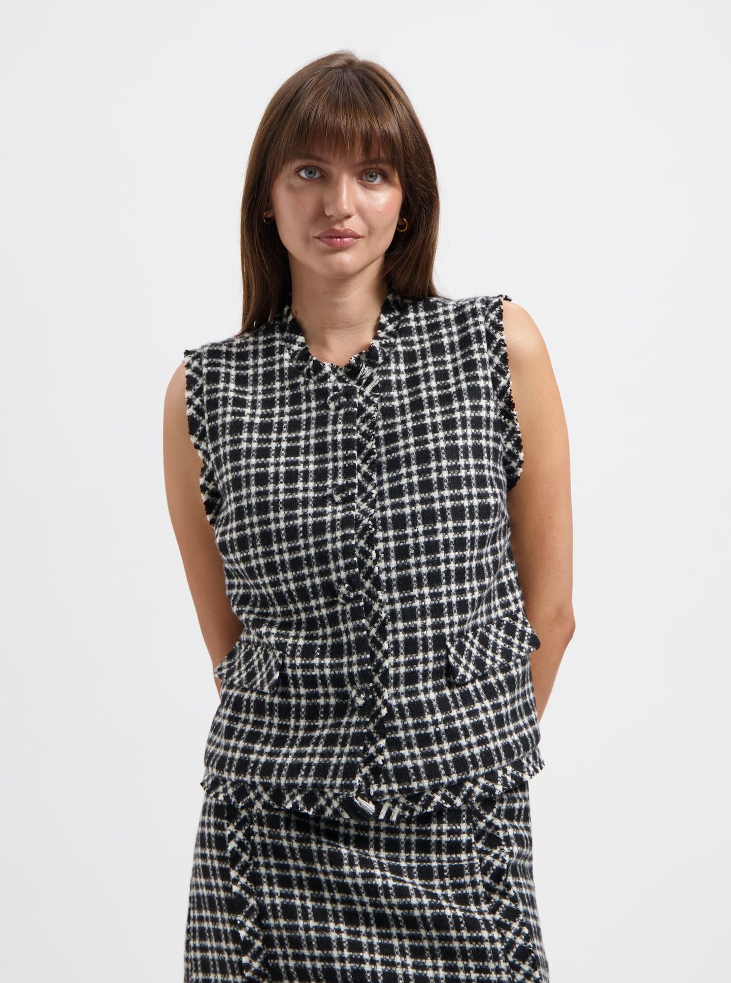 NOUS SOMMES LABELS – JIMMIE TWEED GILET BLACK 6