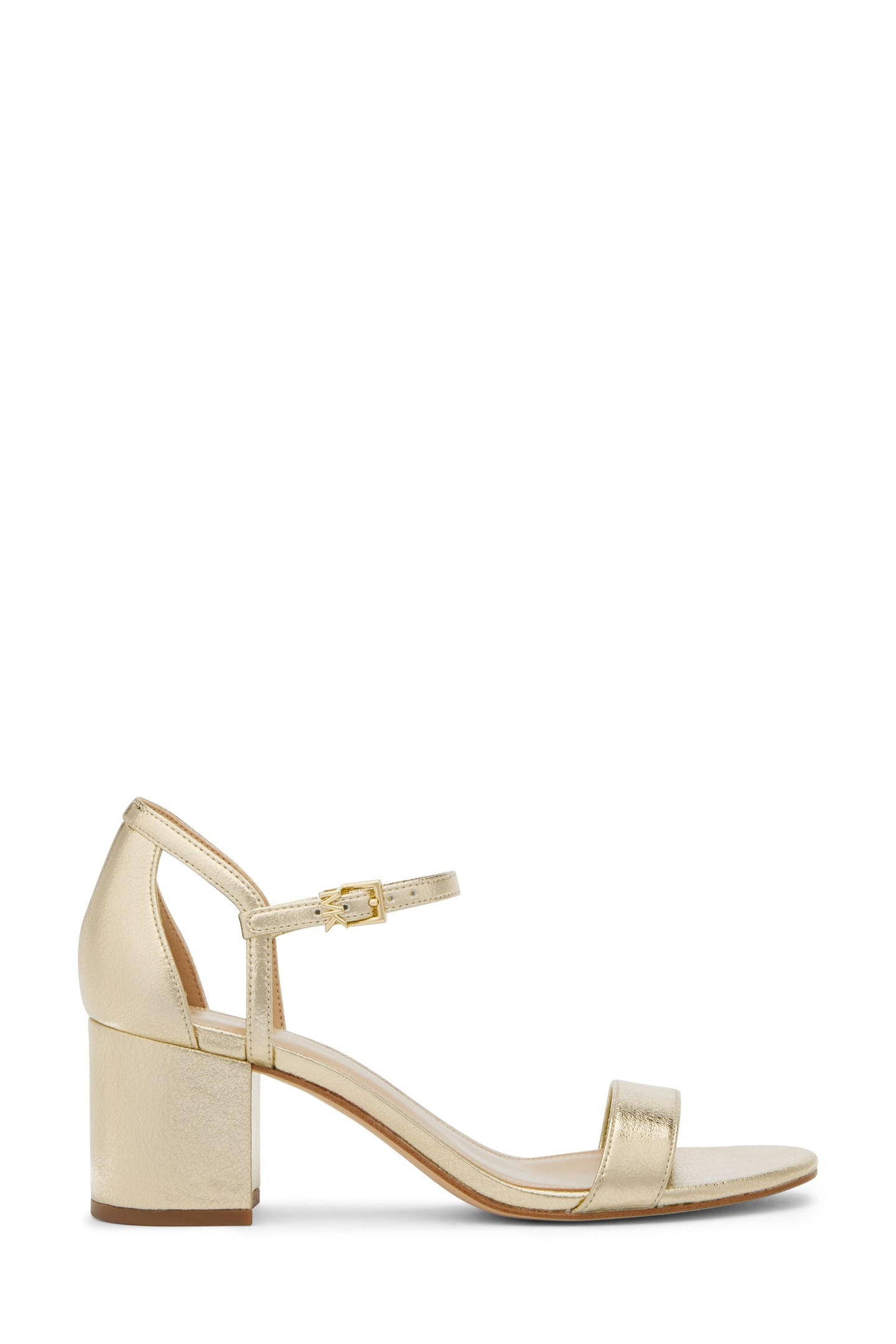 SIMONE BLOCK HEEL SANDAL PALE GOLD 1