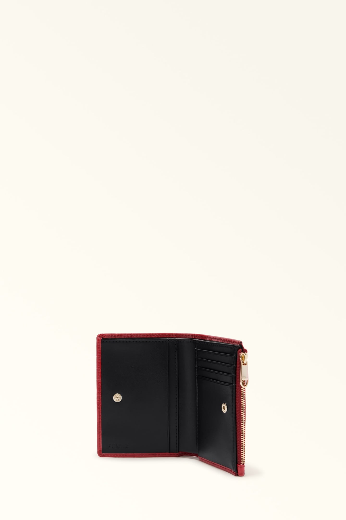 CLASSIC SMALL BI-FOLD W/ ZIP LACCA+NERO 2