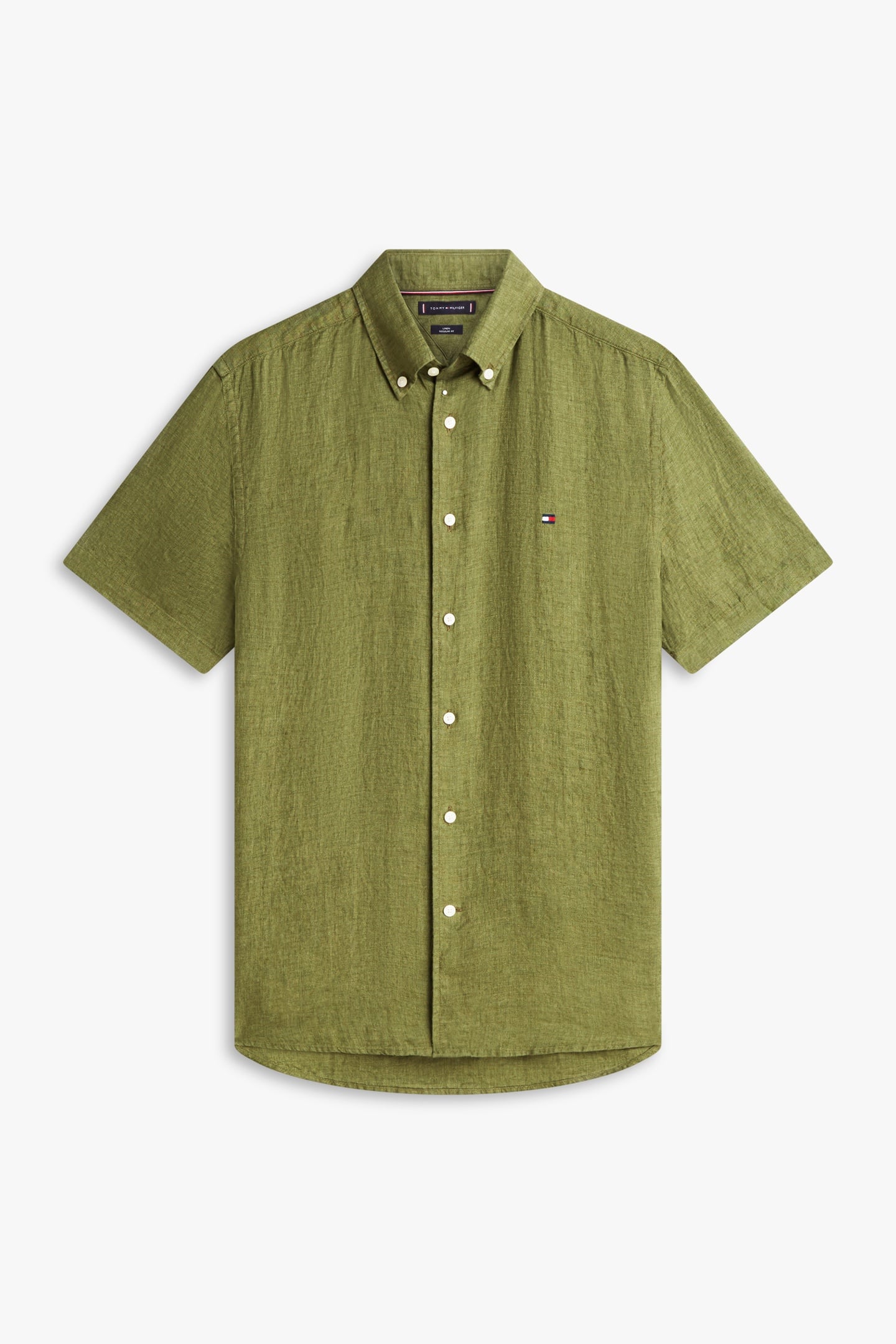 PIGMENT DYED LINEN SHIRT DARK ARTICHOKE 4