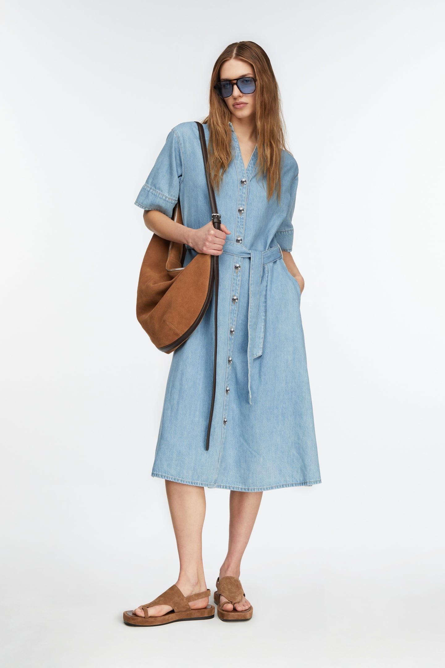 COMMA DRESSES BLUE DENIM 4
