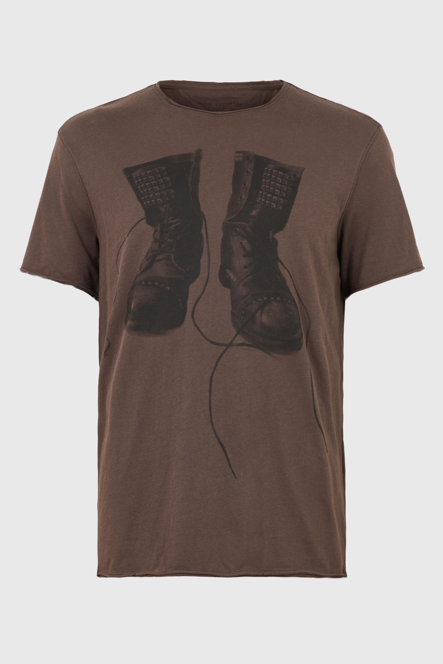 SS RAW EDGE TEE VINTAGE W MOCHA 3