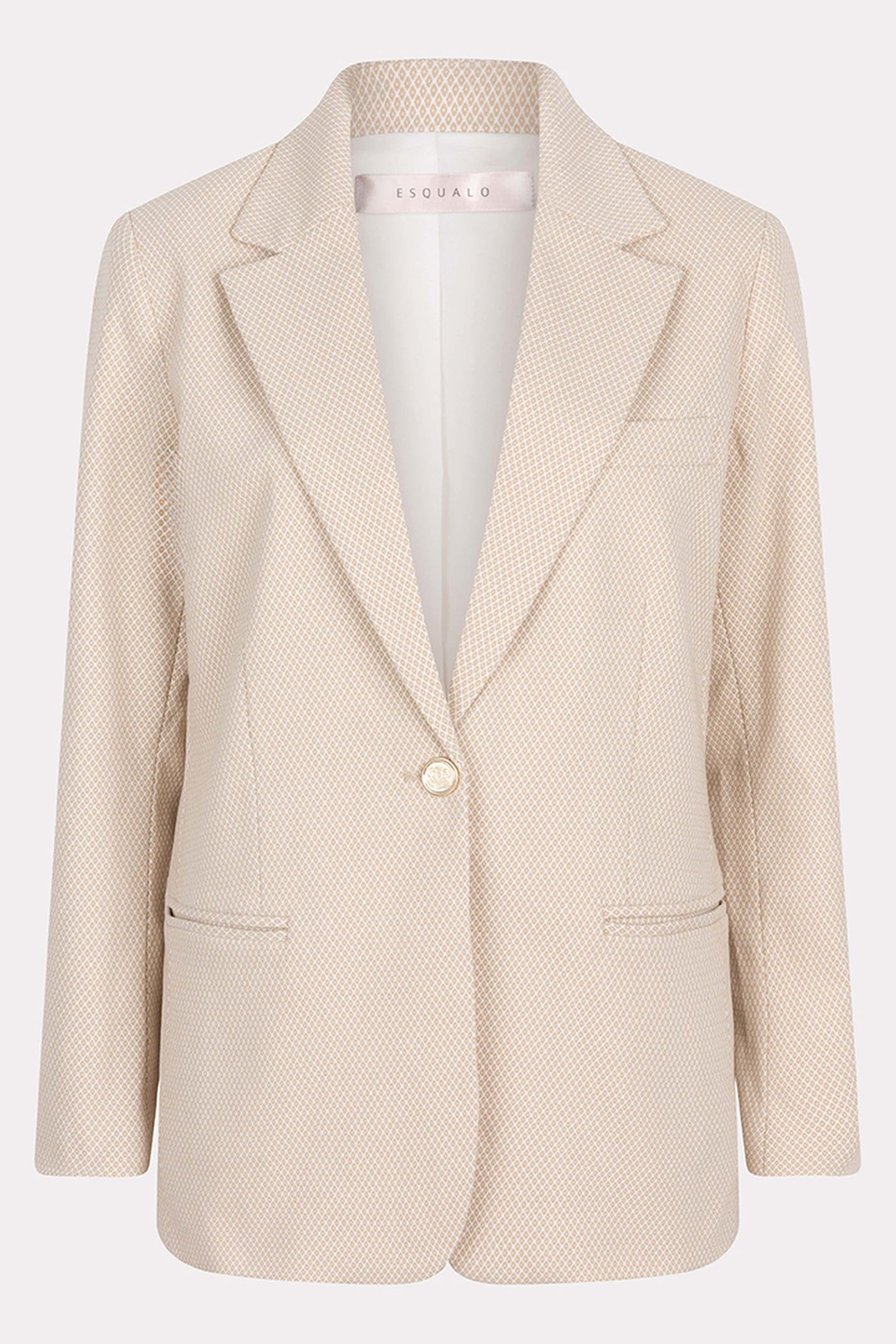 BLAZER JACQUARD SQUARE SAND 6