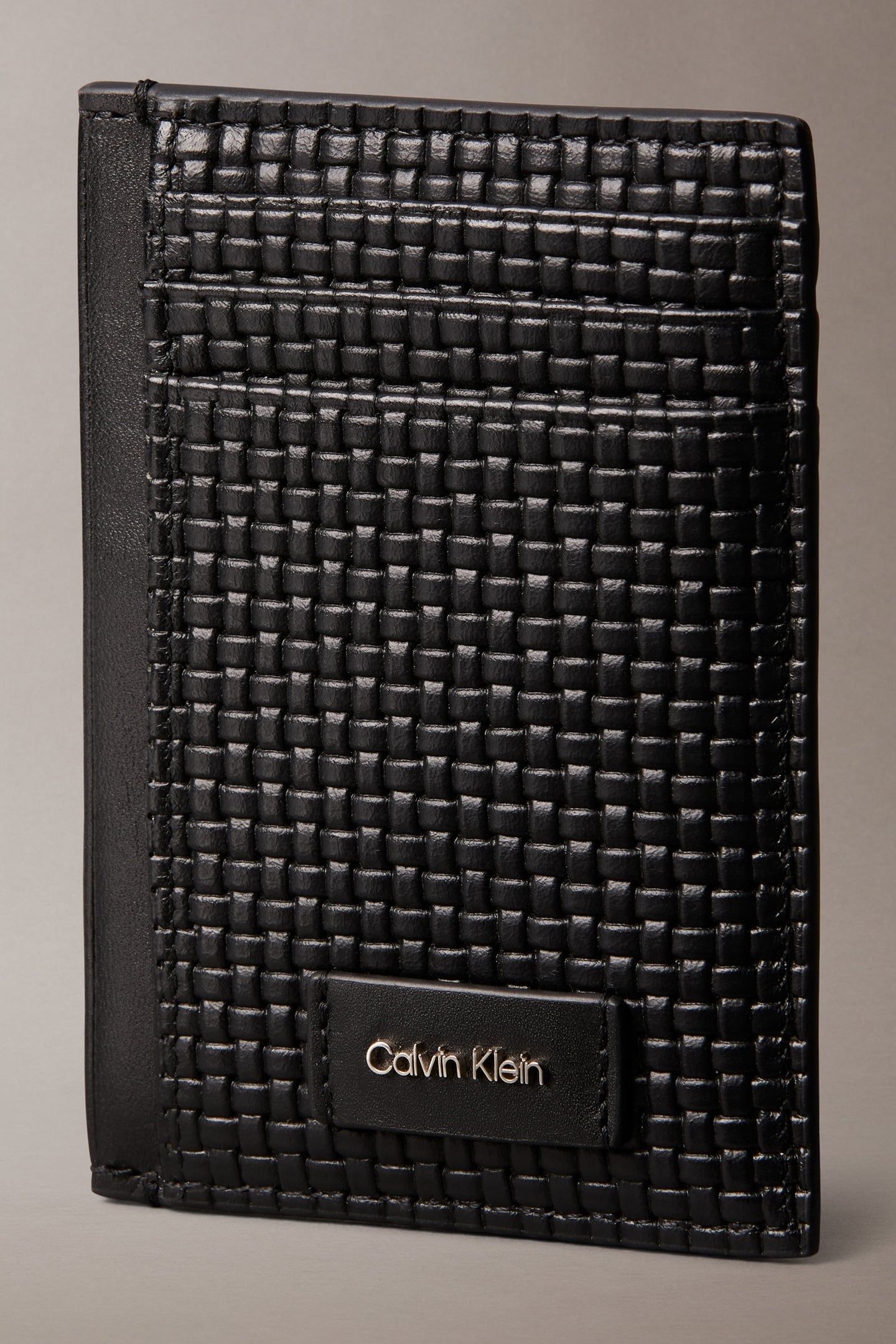 EMBOSSED WOVEN N/S CARDHOLDER BLACK 4