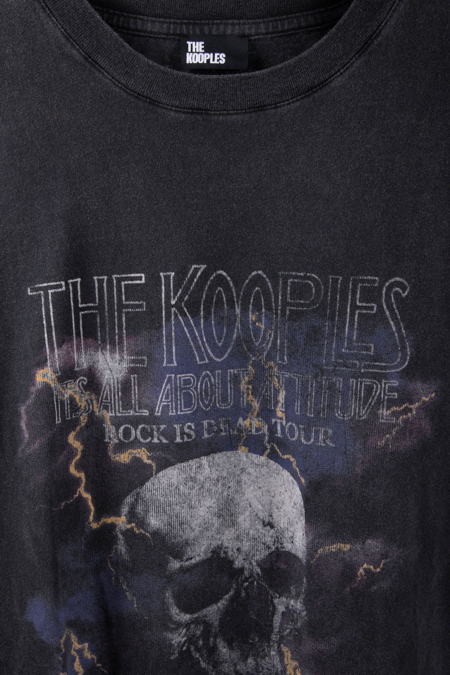 T-SHIRT MC SKULL BLACK WASHED 4
