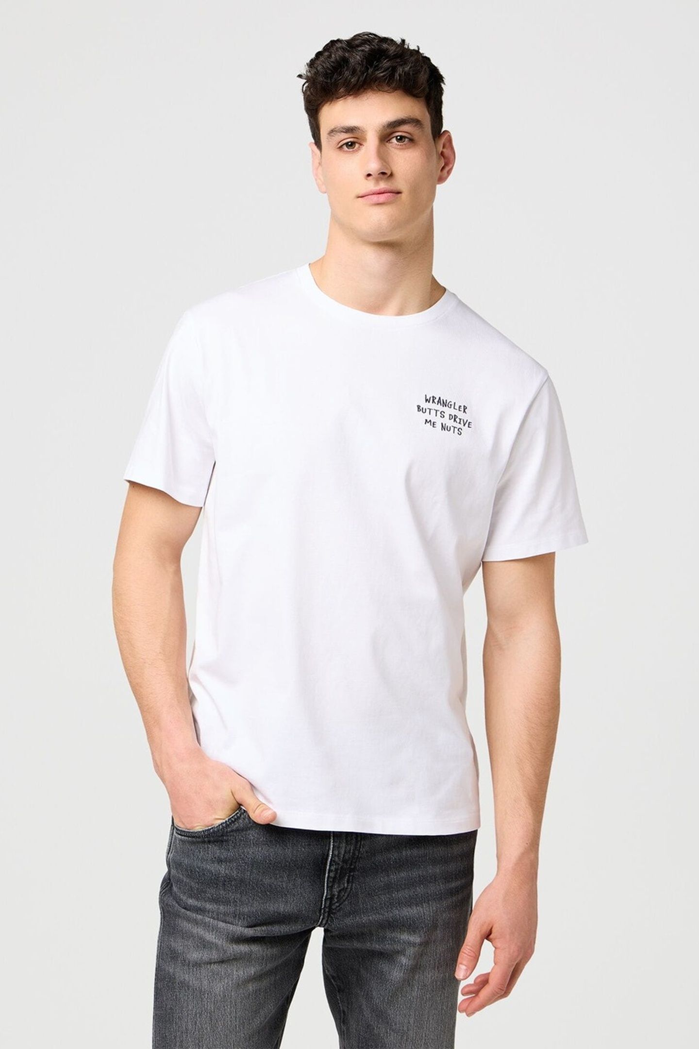 EMBROIDERY TEE WORN WHITE 2
