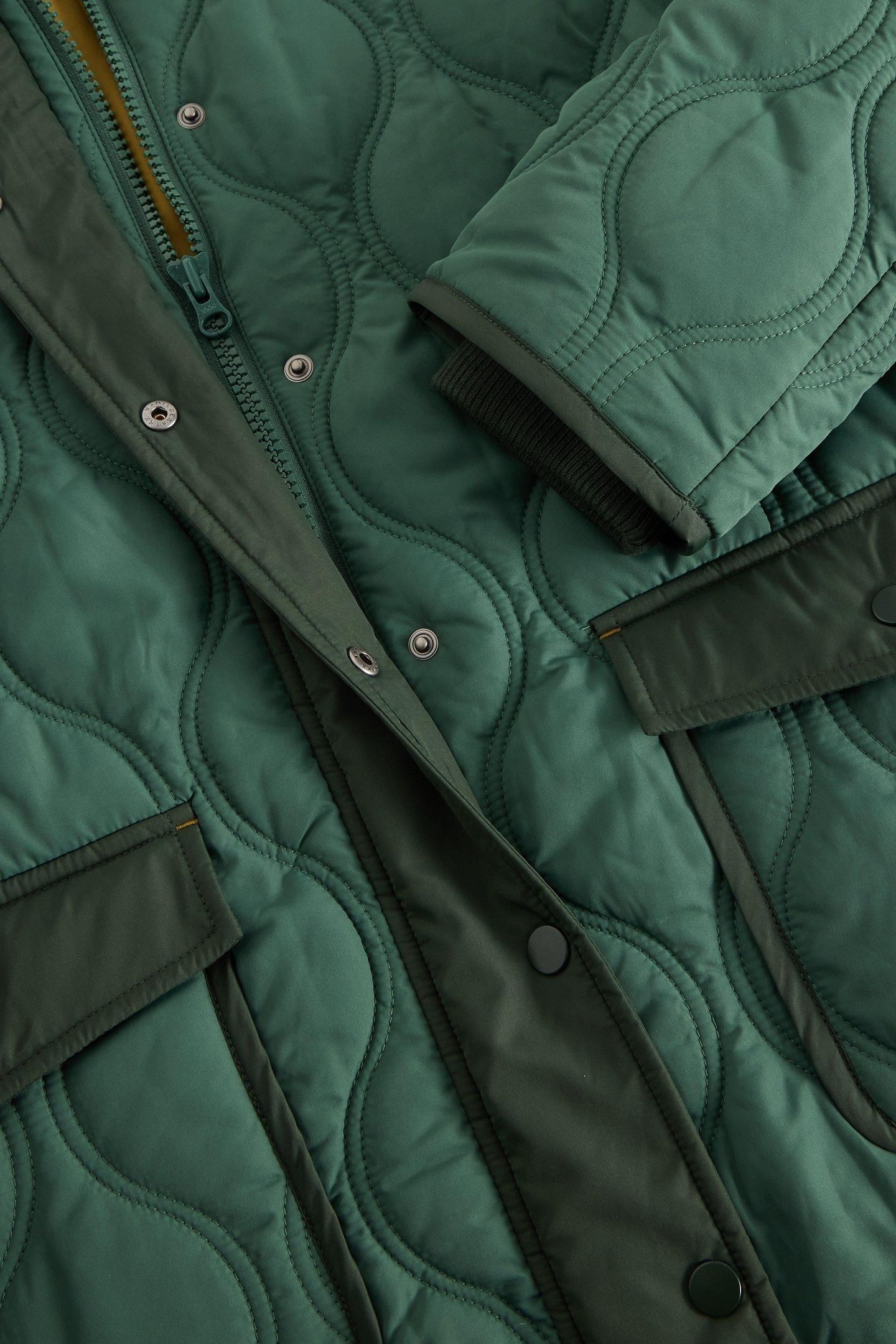 RAYA QUILTED COAT DARK GREEN 5