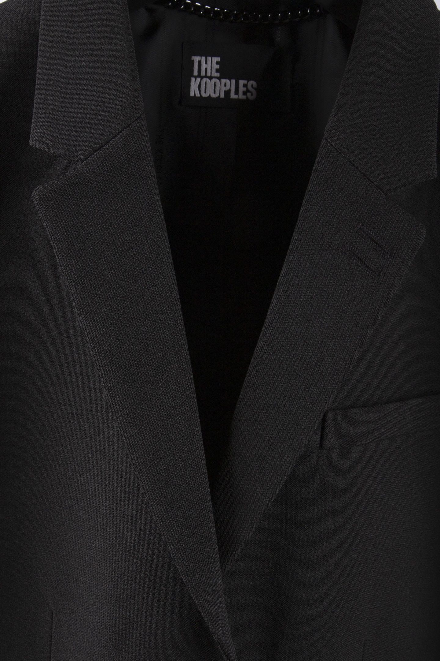 CLASSIC JACKET WITH 2-BUTTON DETAILS BLACK 4