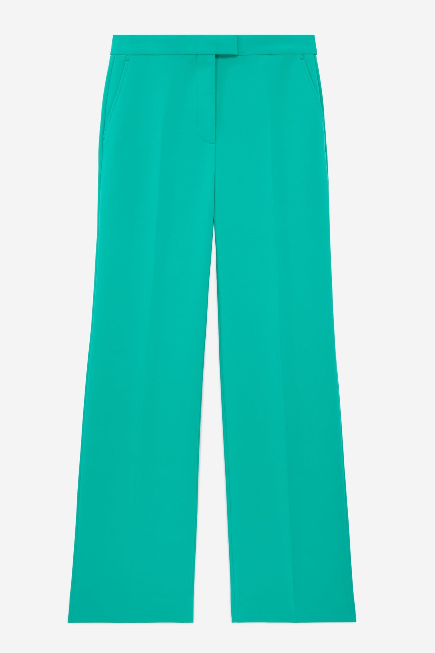 STRAIGHT-LEG SUIT TROUSERS GREEN 5