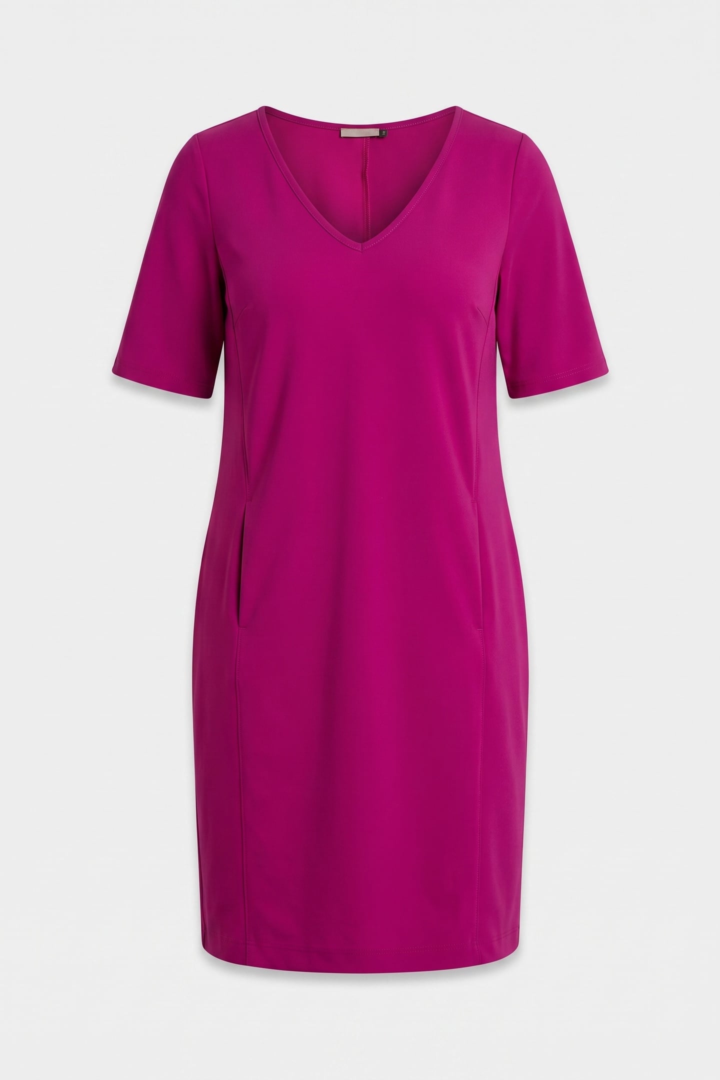 SILVIE SSL DRESS MAGENTA 3
