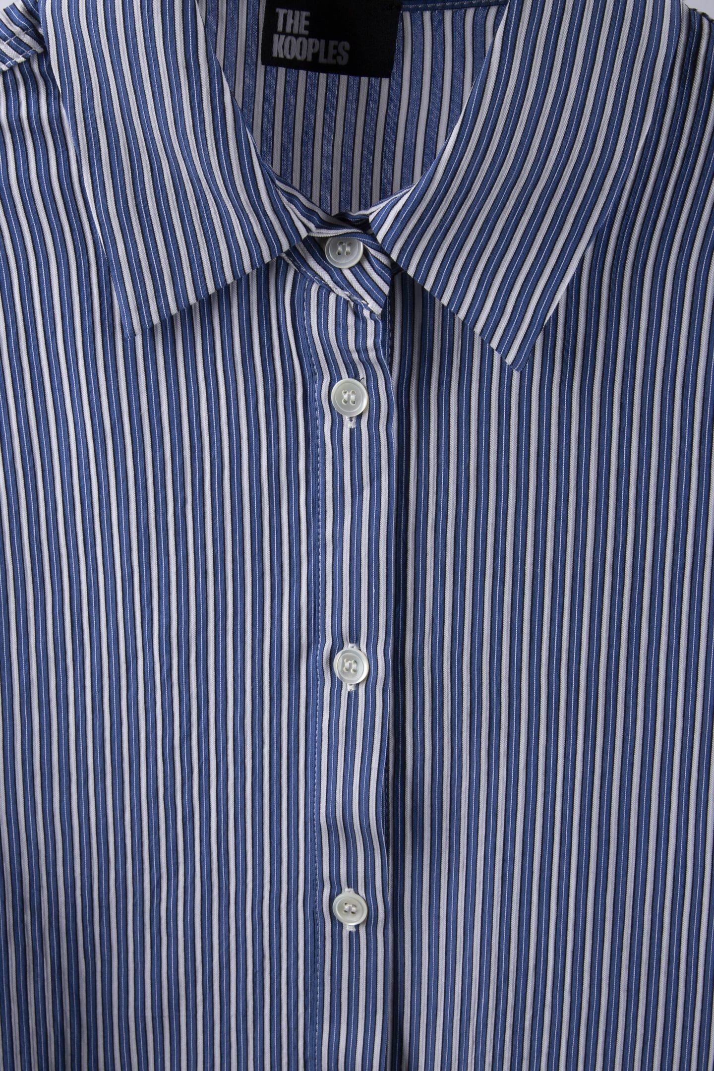 LONG-SLEEVED SHIRT WITH CLASSIC COLLAR BLUE WHITE 4