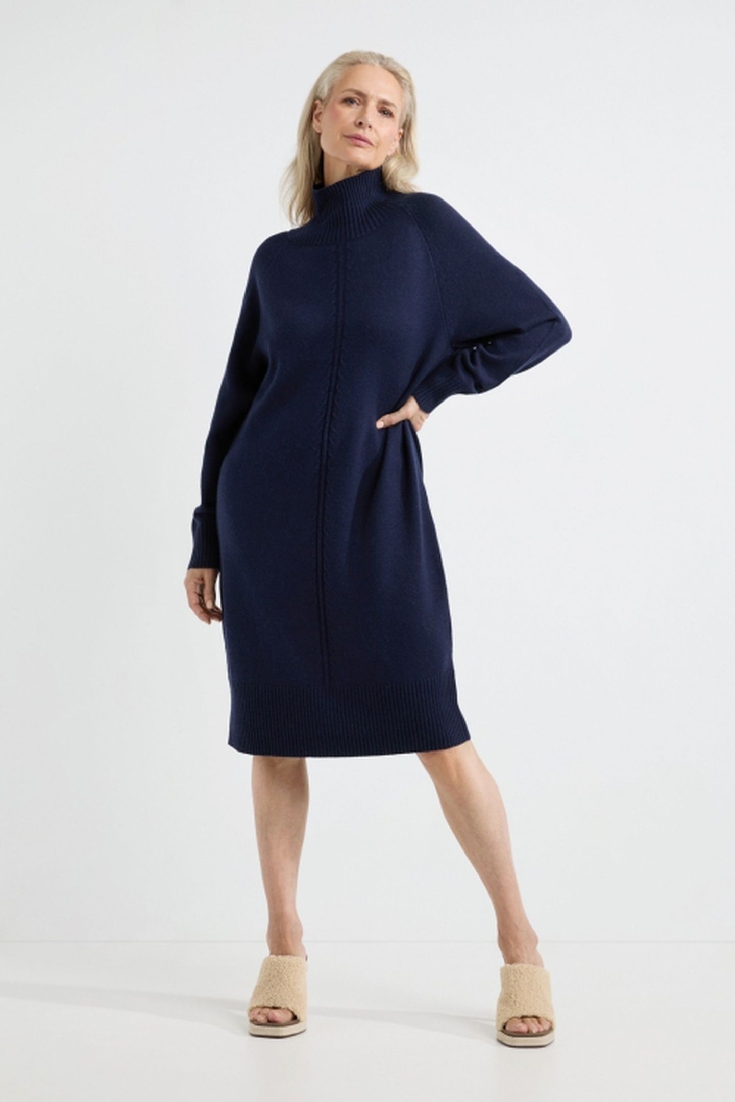 ANIKA DRESS NAVY 2