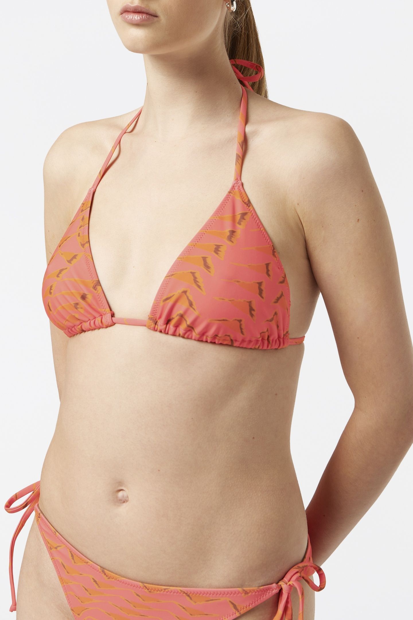 REVERSIBLE PRINTED BIKINI TOP HOUSE OF MIRRORS PINK 1
