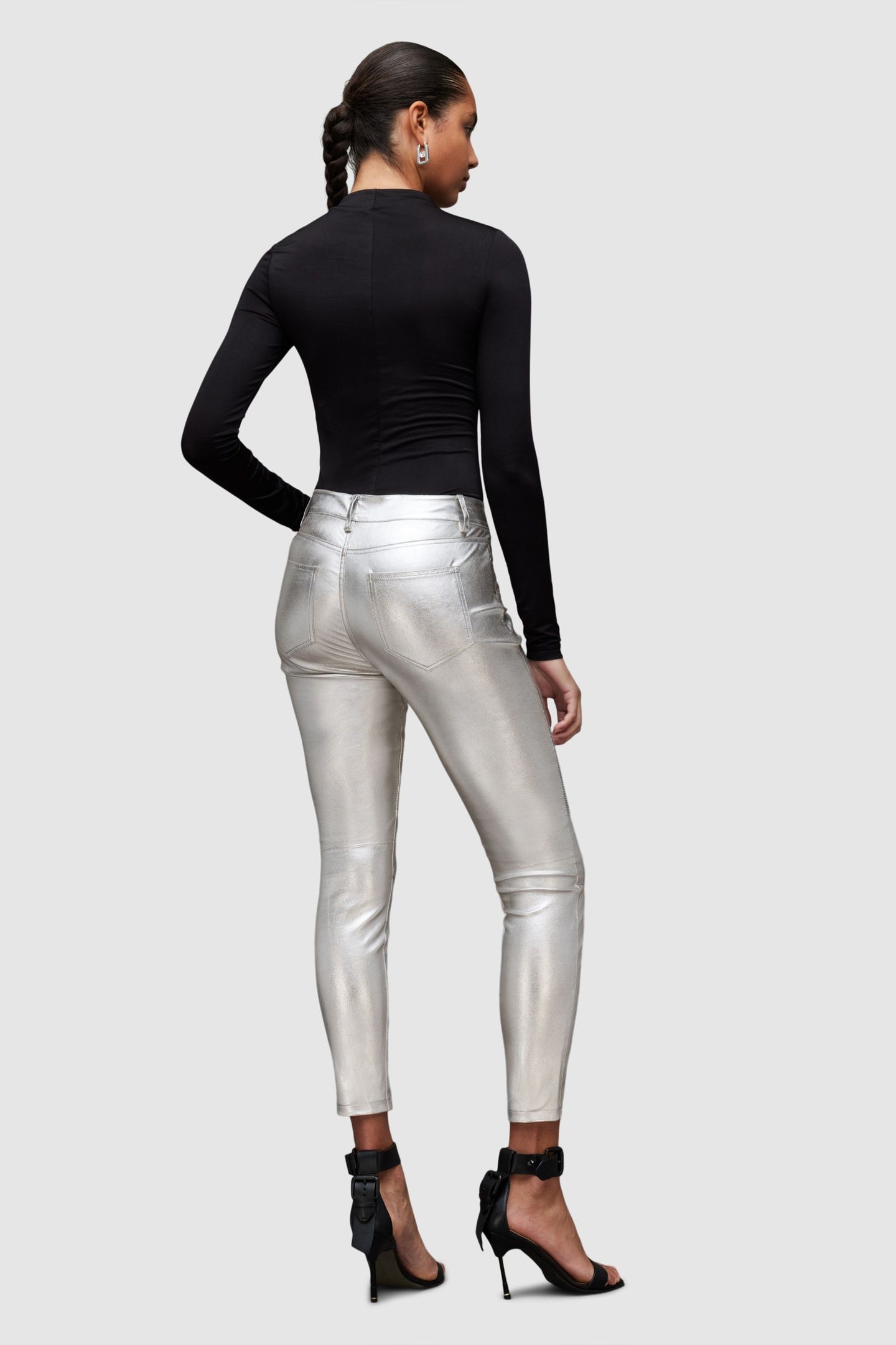SURI LEA BIKER JEAN SILVER 4