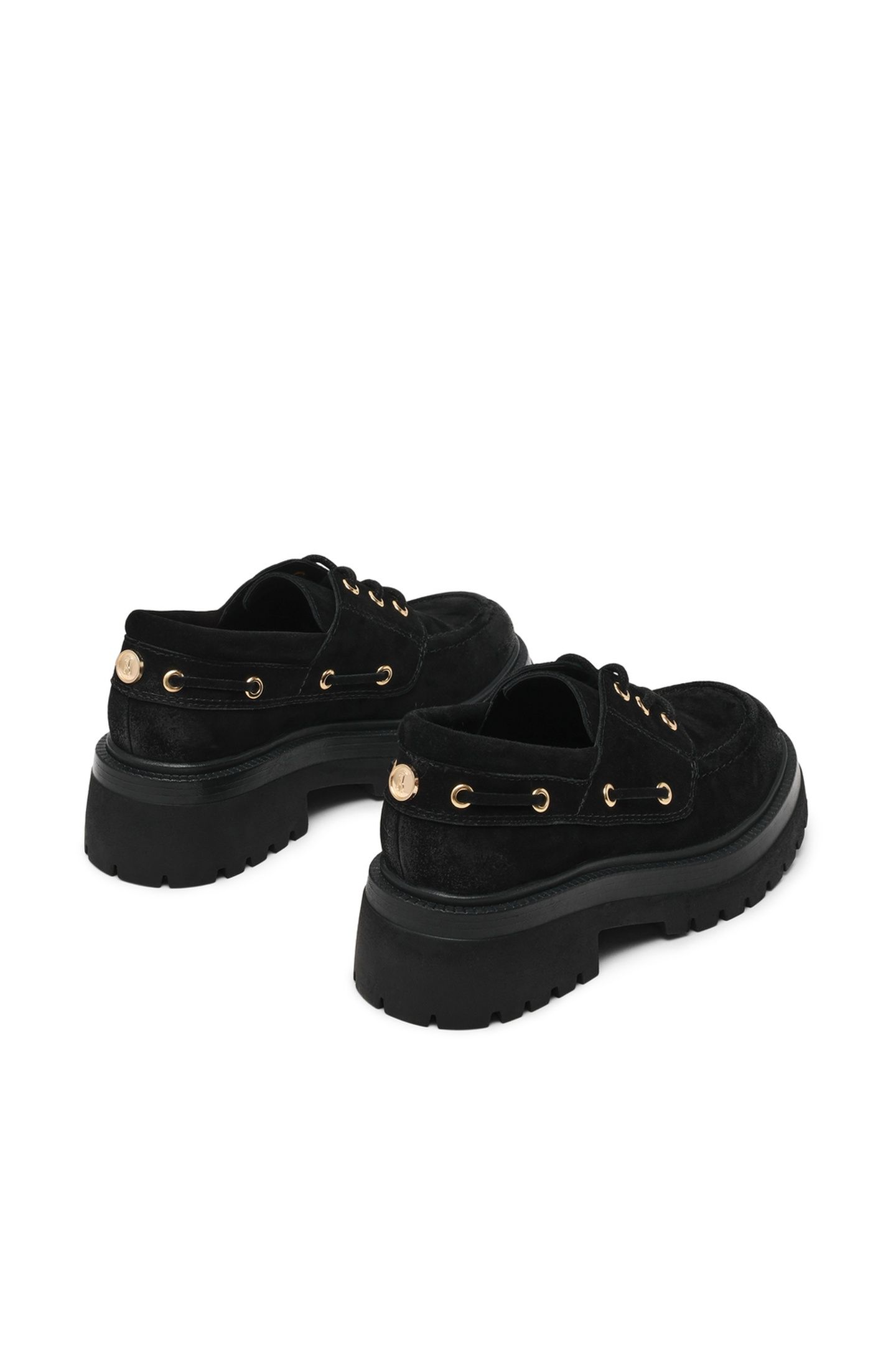 DETROIT FLAT SHOES BLACK SUEDE 3