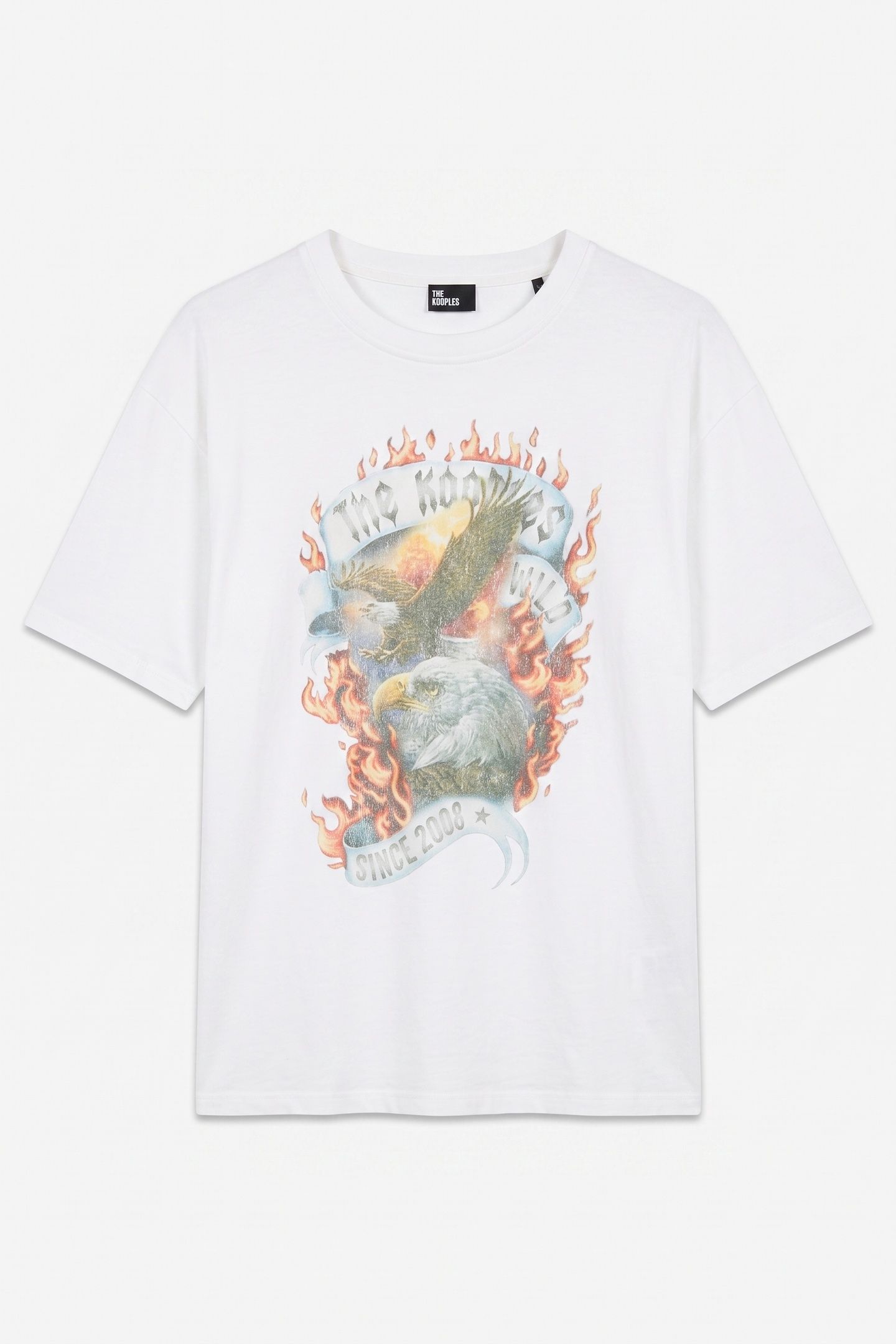 SHORT-SLEEVED T-SHIRT WITH PRINT ON THE FRONT ECRU 3
