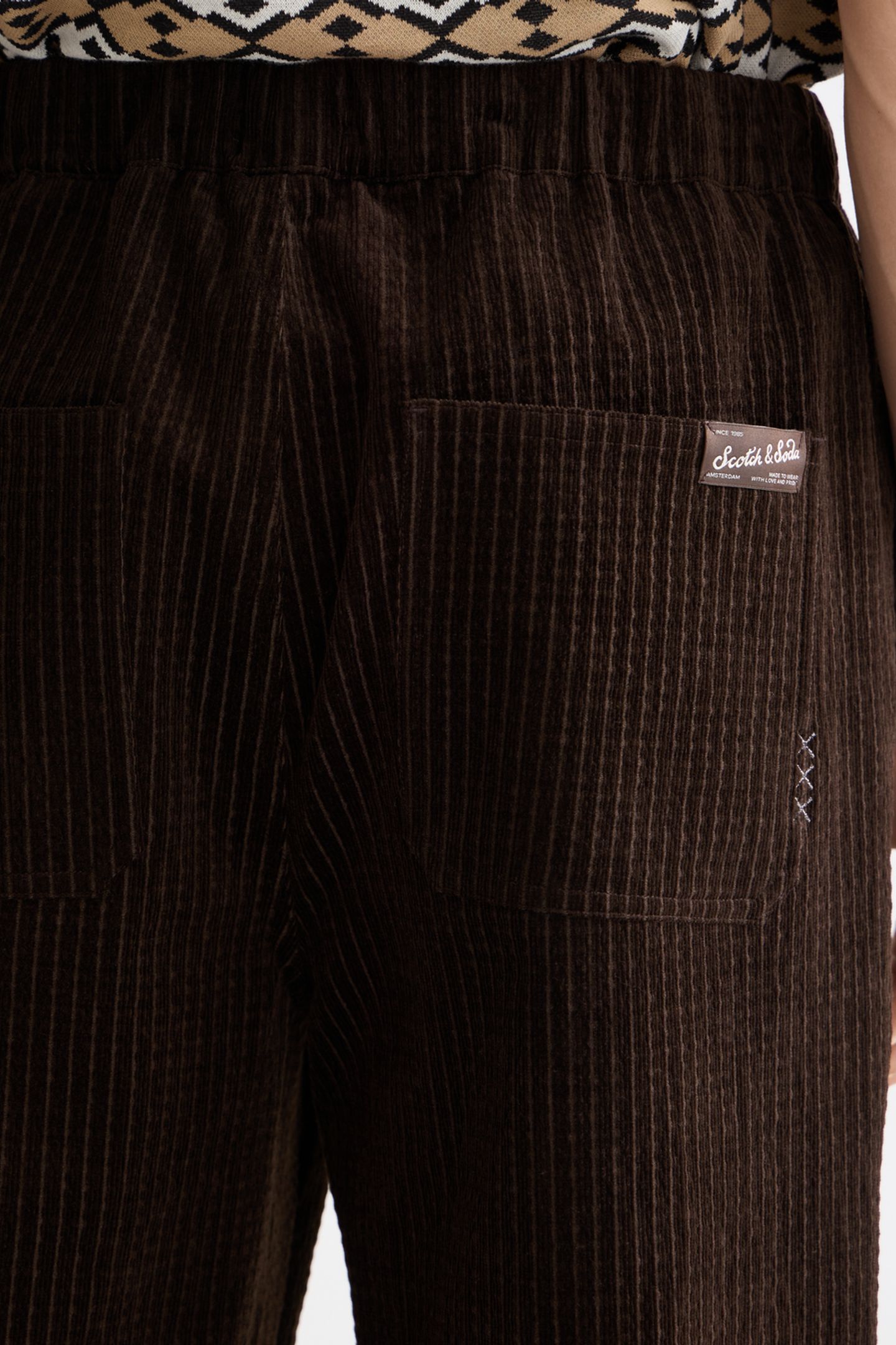 JACQUARD COTTON-BLEND CORDUROY RELAXED FIT JOGGER DEMITASSE 5