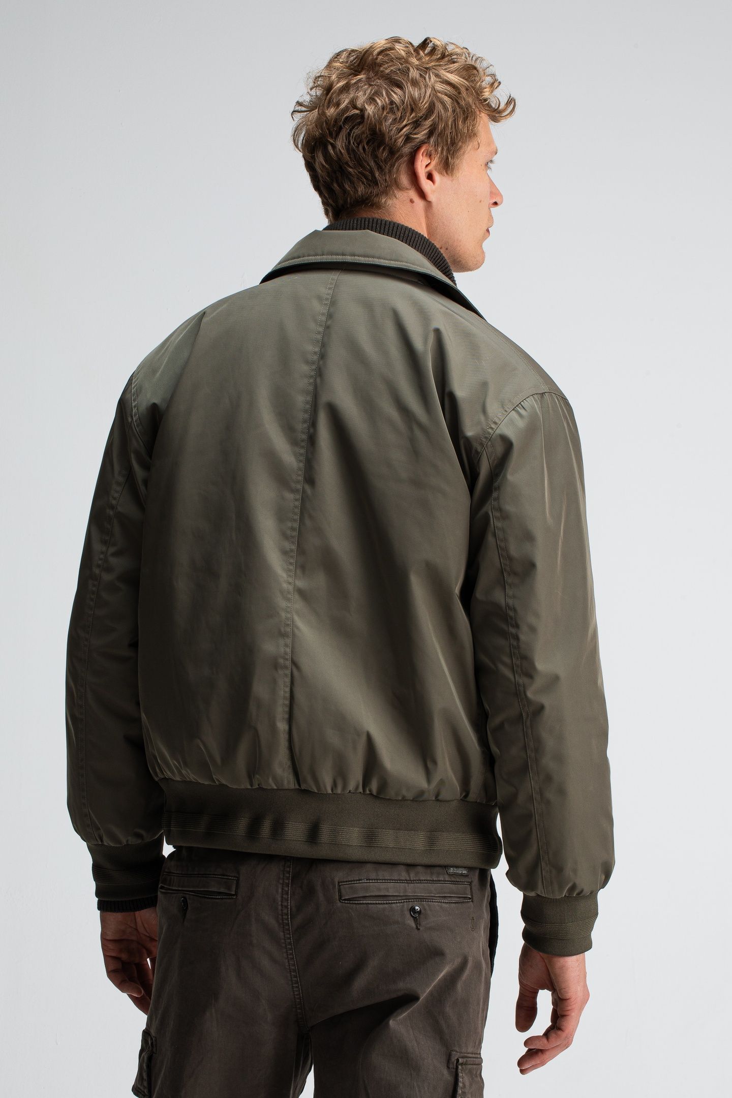 CARLO SATIN FLIGHT BOMBER DK. GRANITE GREEN 2