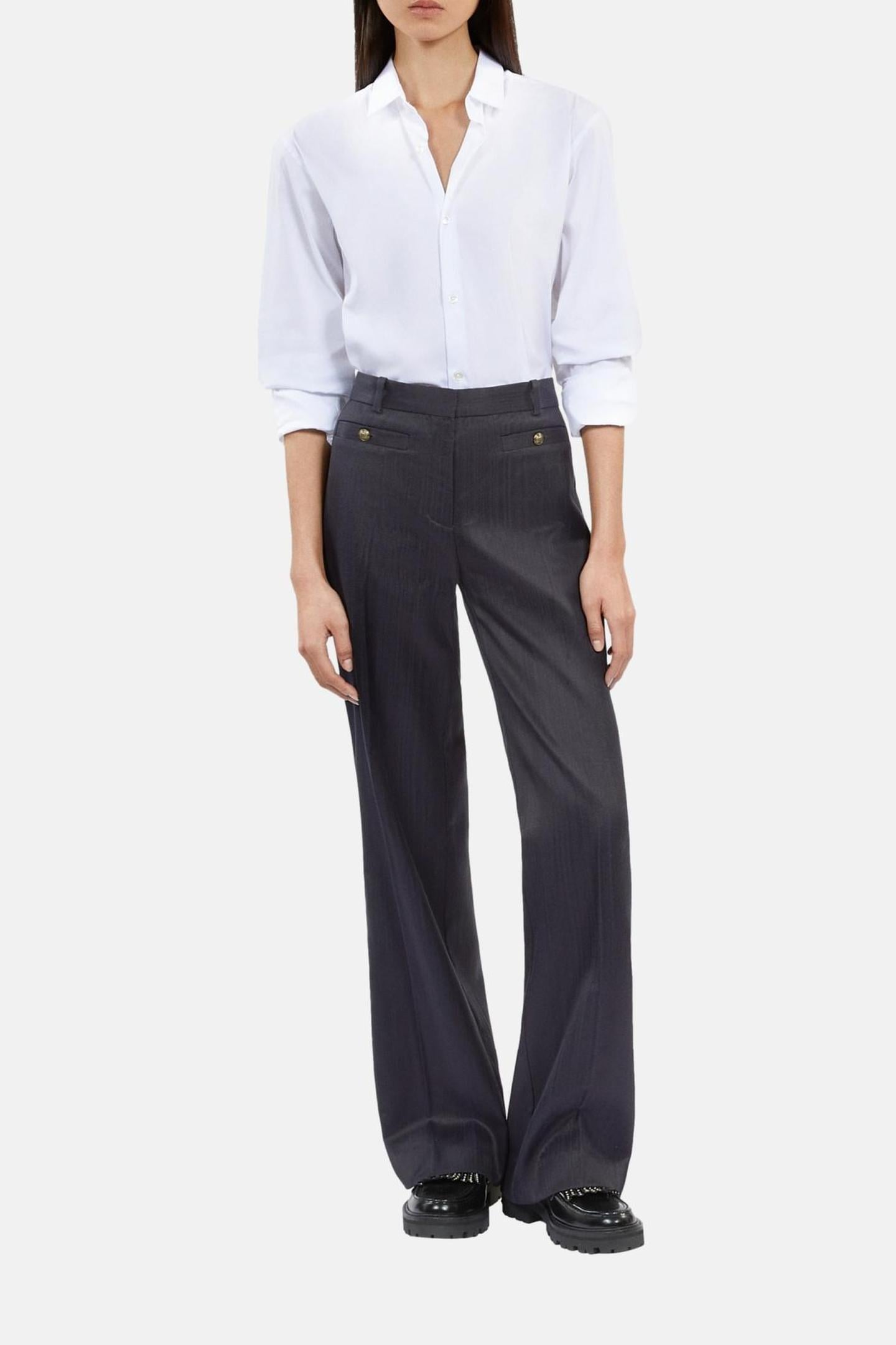 WIDE COSTUME TROUSERS NAVY 3