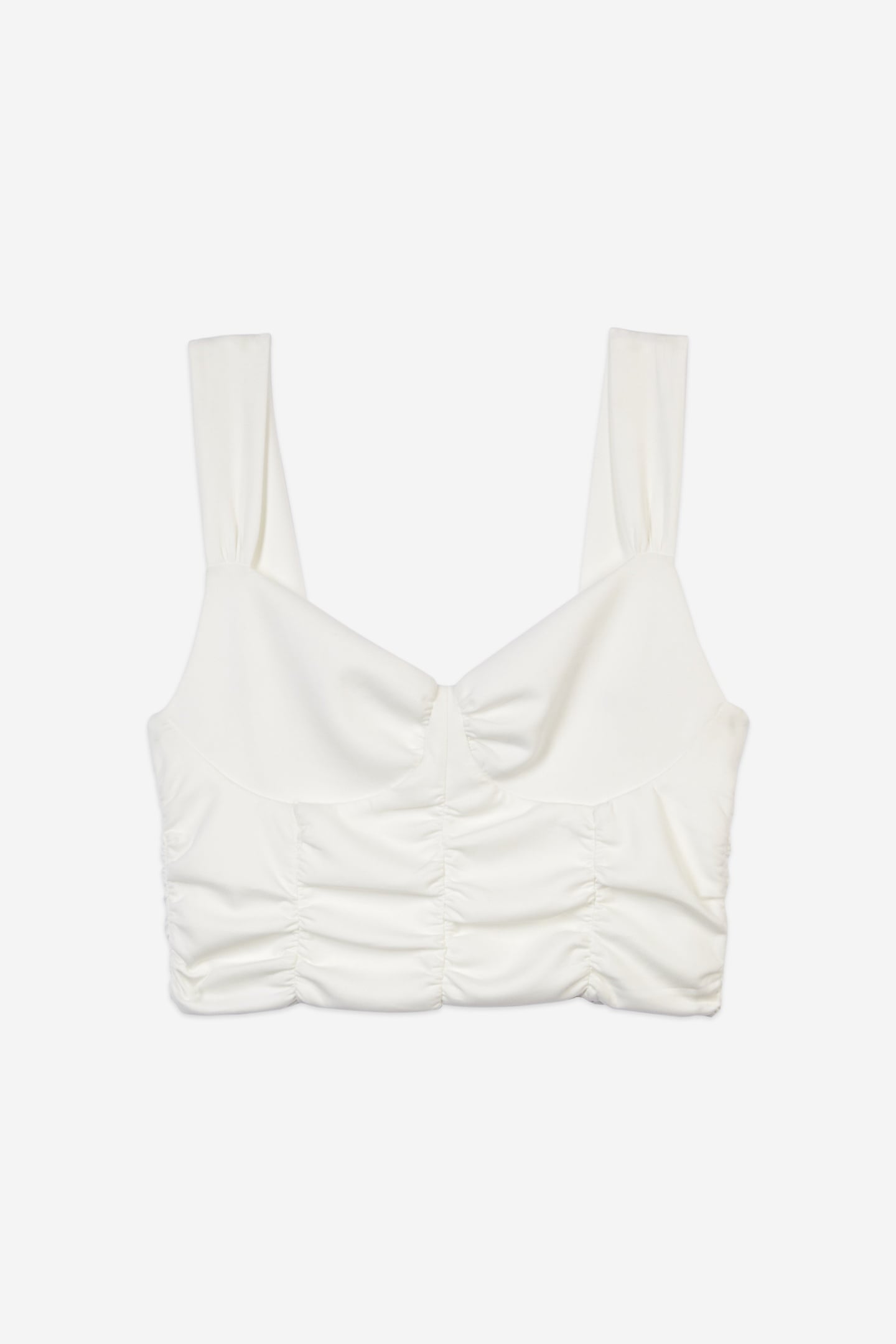 TOP WITH BALCONY AND ZIPPERED STRAP ECRU 5