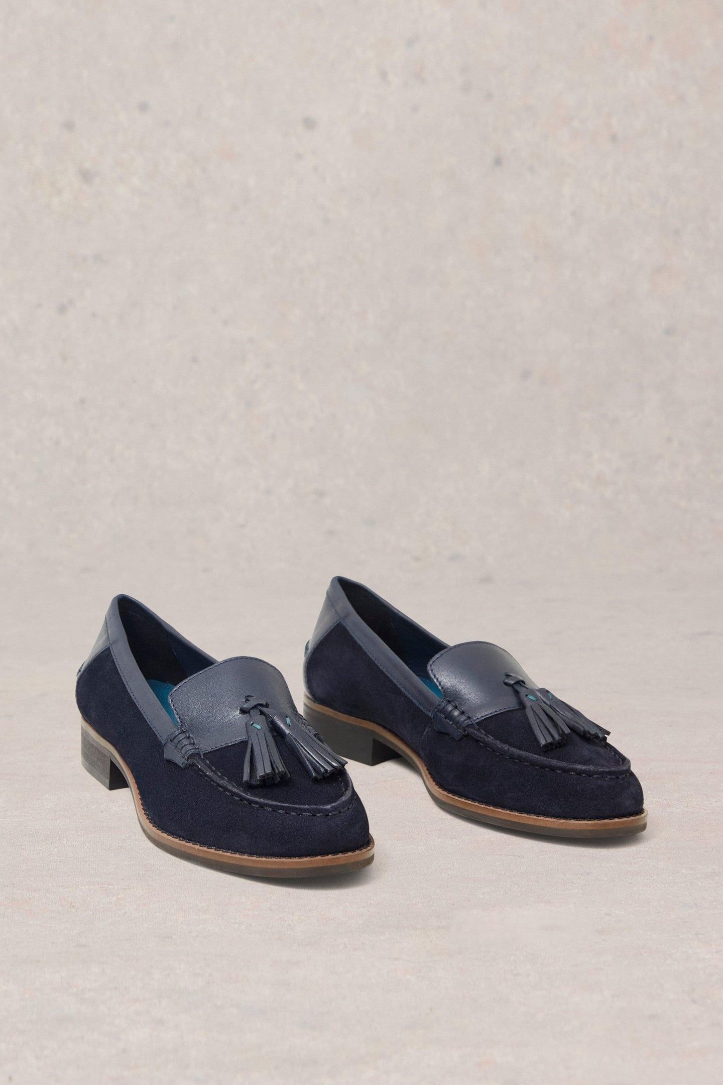 ELBA LEATHER LOAFER DARK NAVY 2