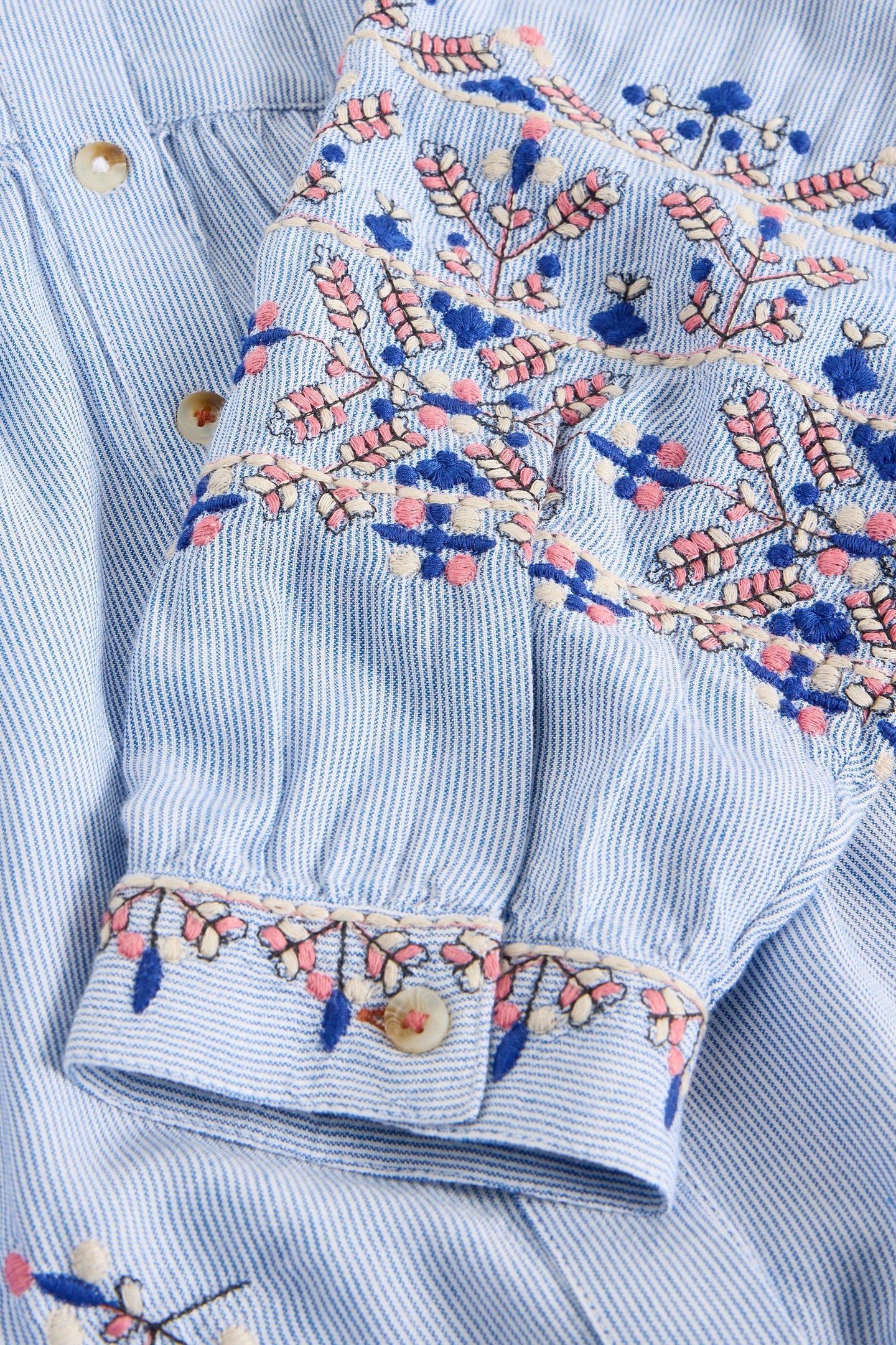 GERI EMBROIDERED SHIRT BLUE MULTI 5