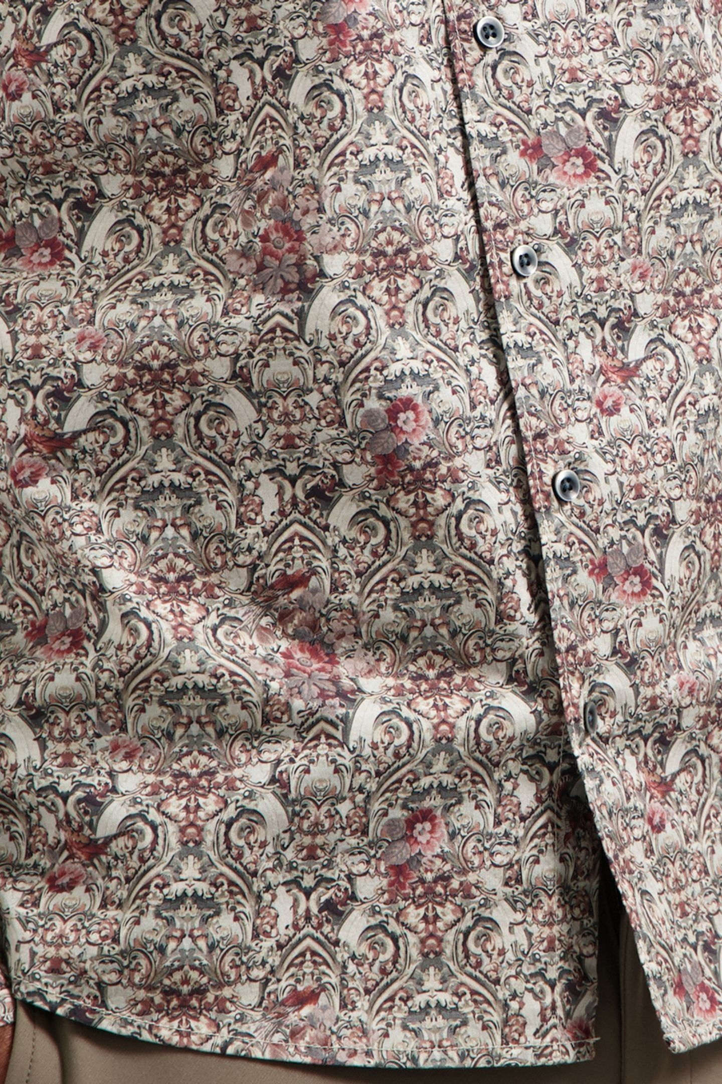 SHIRT STRETCH ALLOVER PRINTED DARK GREY 6
