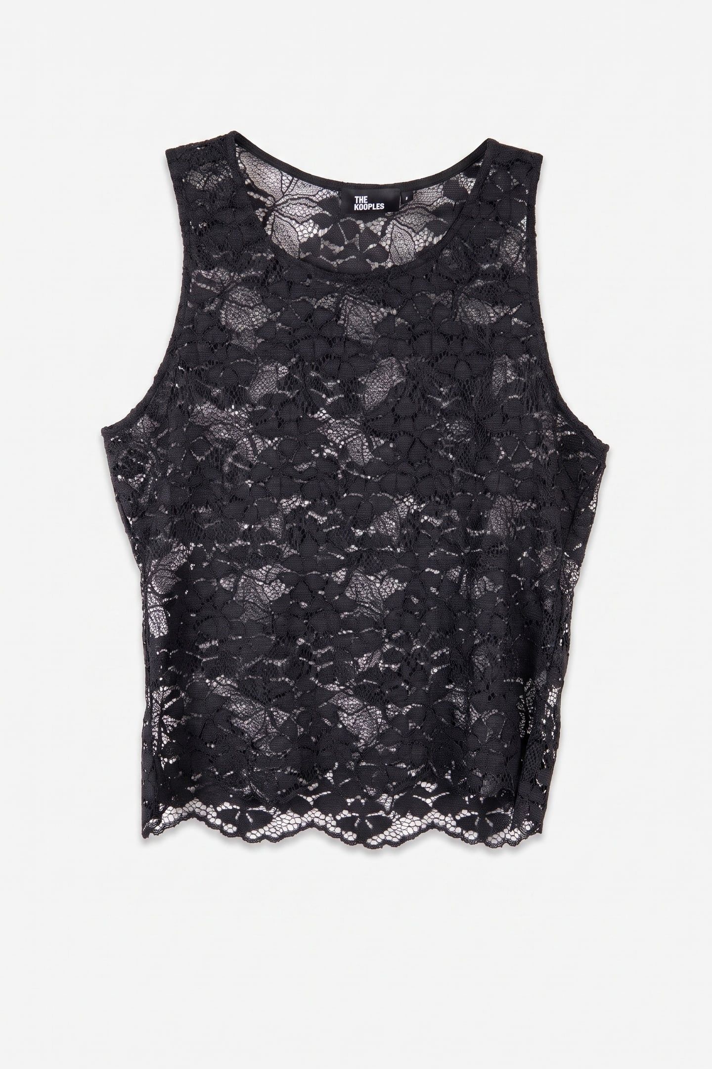 STRETCH LACE STRAPS TOP BLACK 4